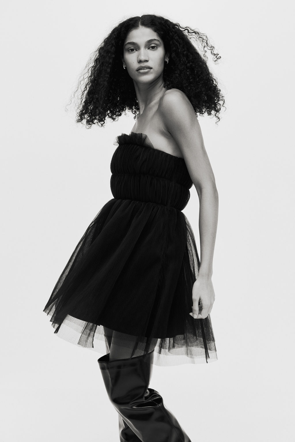 Vestido bandeau en tul - H&m фото 2