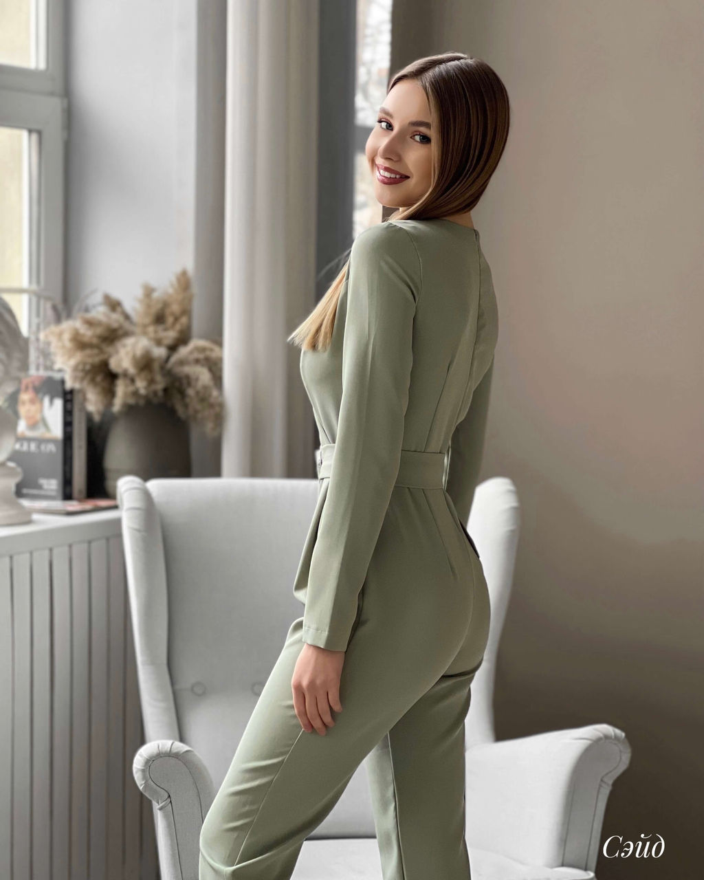 Комбинезон Сэйд (фисташковый) - Nadi bordo фото 2