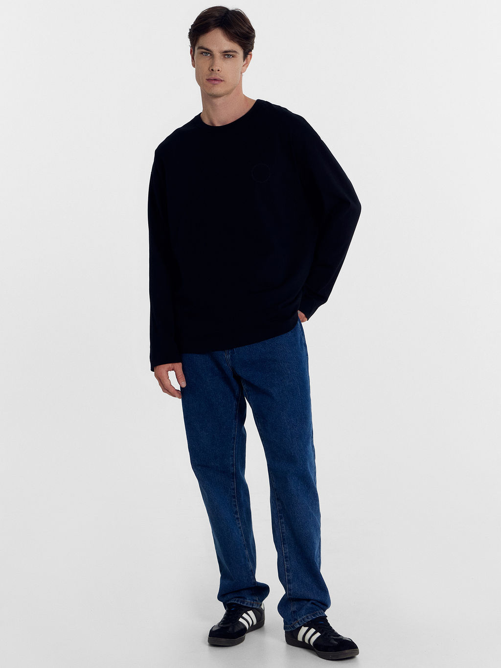 Лонгслив Mark Formelle черный из хлопка  фото 3