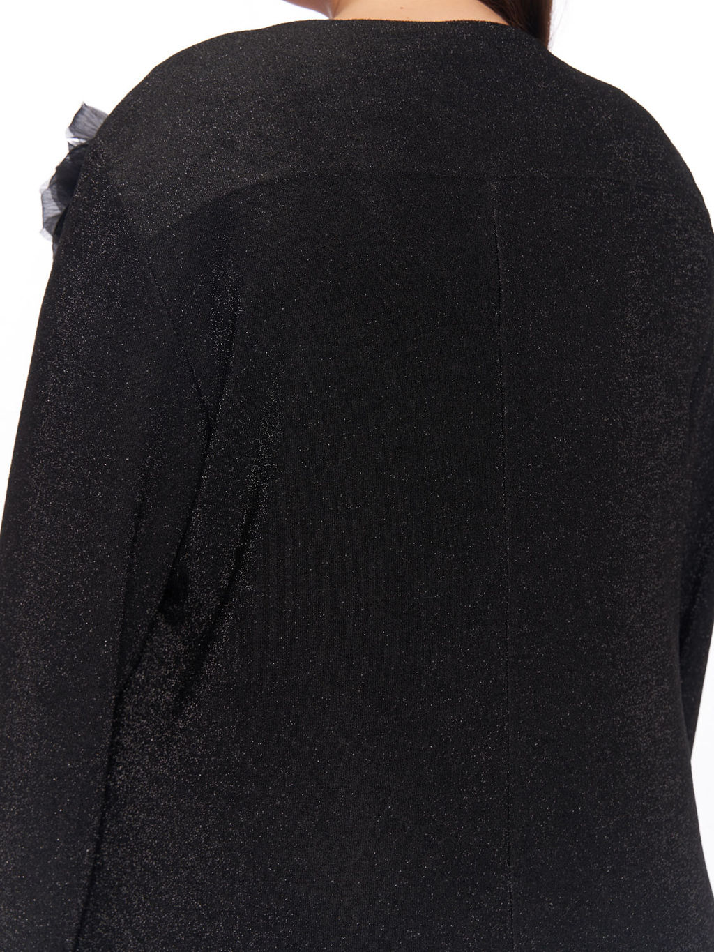 Черное платье с люрексом PP51727BLK01 - Артесса фото 7