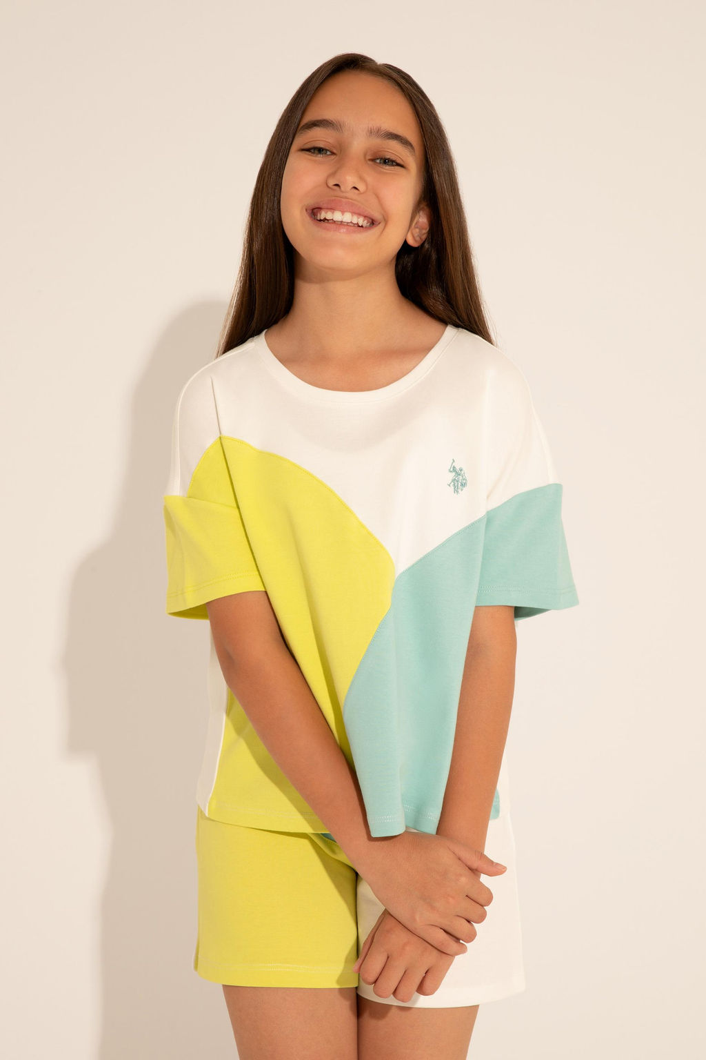 U. S. Polo Assn / Мятная футболка с круглым вырезом для девочек - U.s. polo assn фото 12