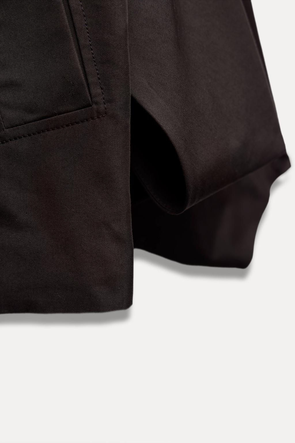 ZW COLLECTION SHORT HOODED TRENCH COAT - Zara фото 11