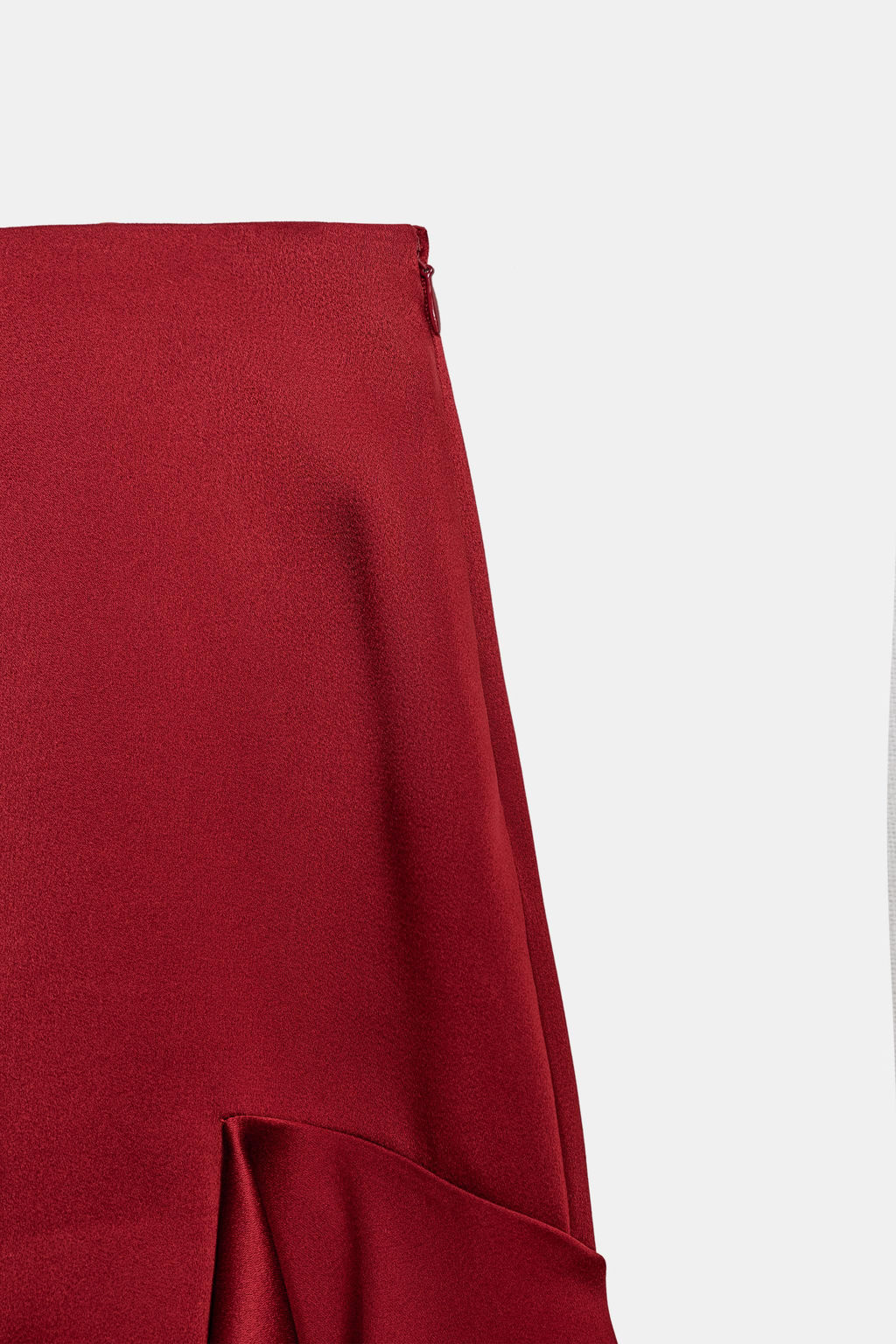 FALDA MIDI VOLANTES ZW COLLECTION / Rojo - Zara фото 11