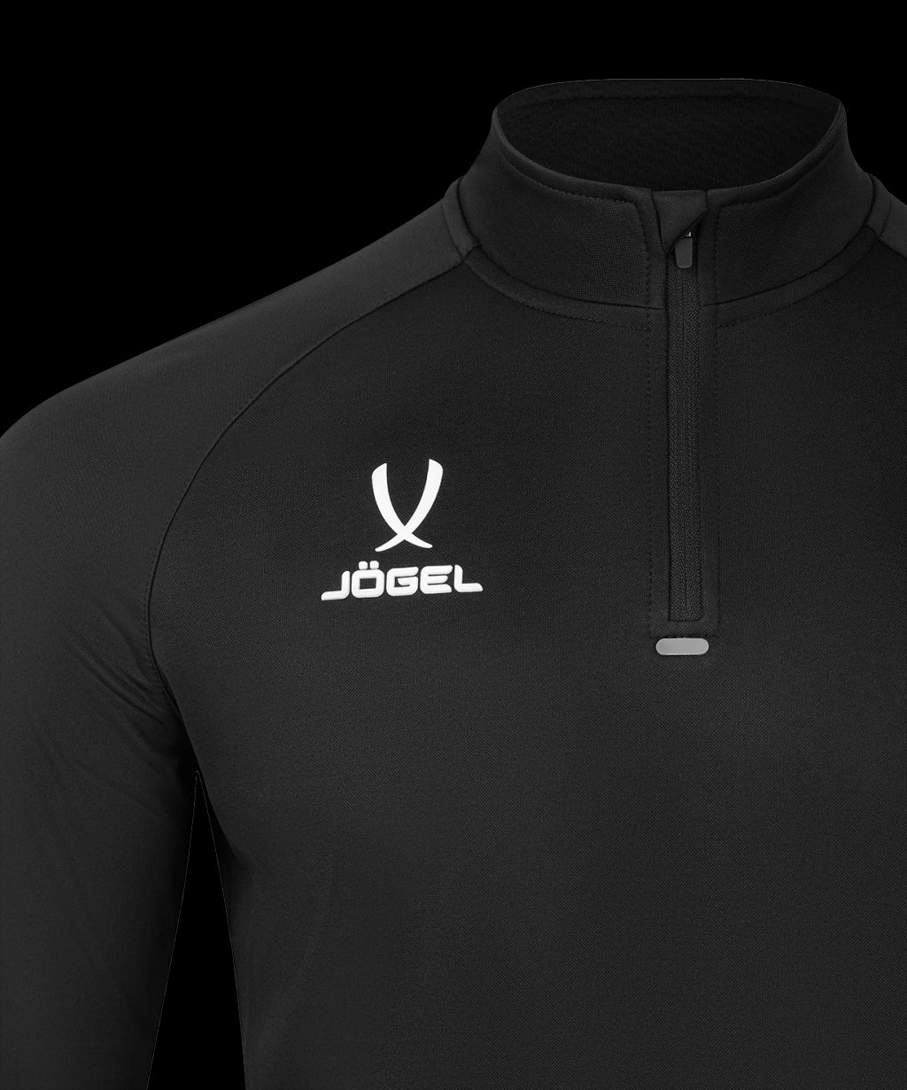 Джемпер тренировочный JOGEL PREMIER PerFormDRY Training 1/4 Zip Fleece Top, черный  фото 4