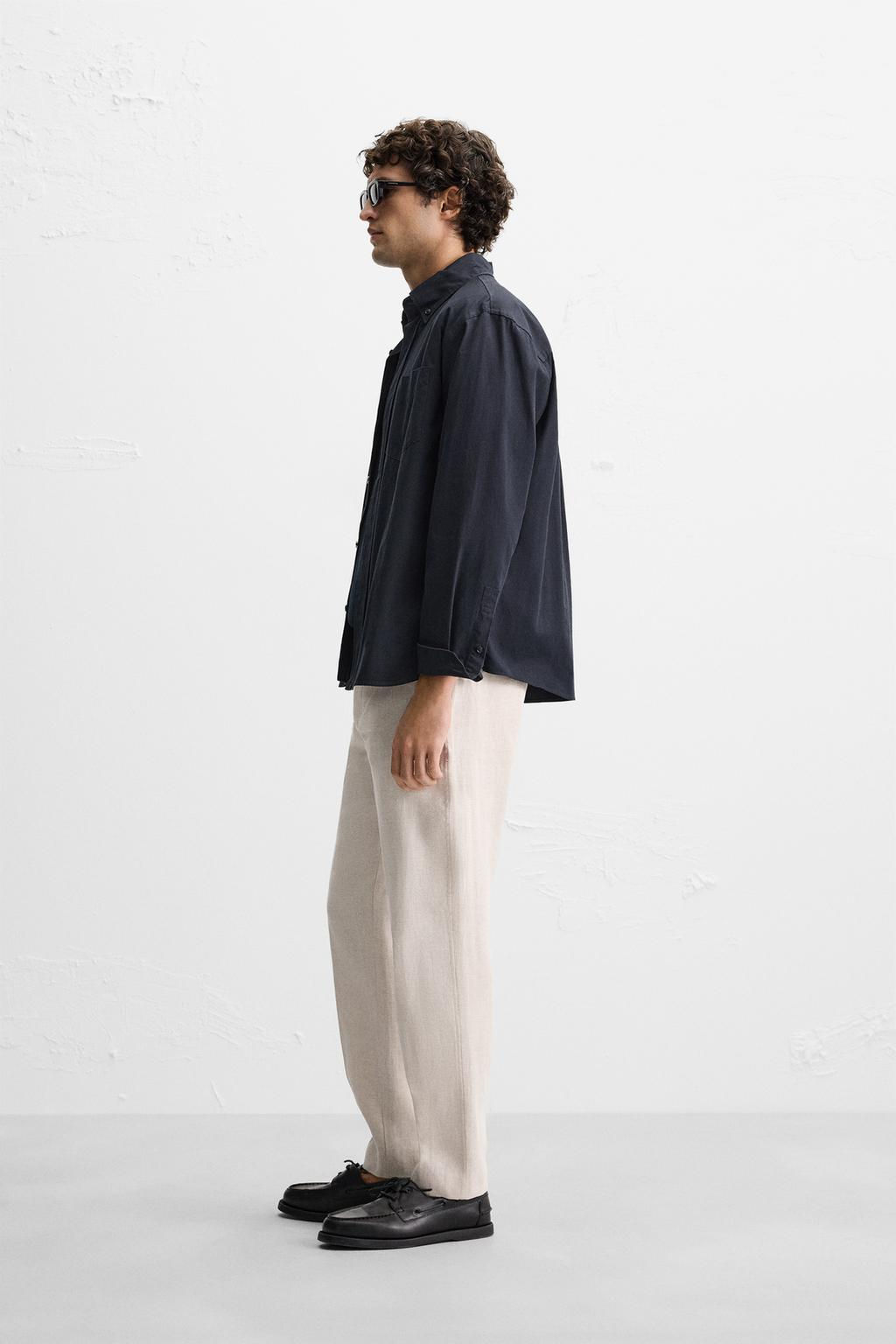 LINEN TROUSERS - Zara фото 6