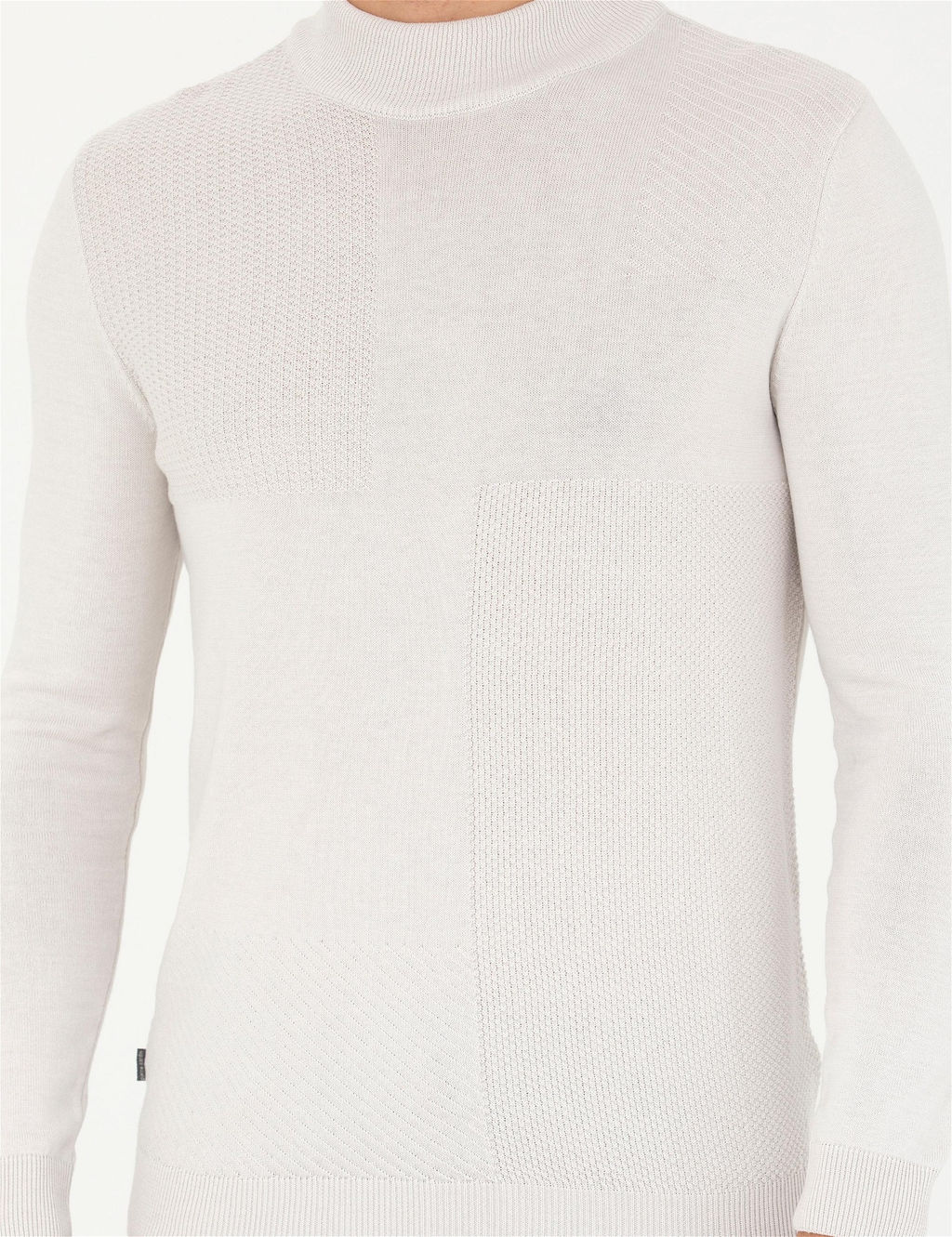Ta_ Slim Fit Yar_m Bal_k__ Yaka Triko Kazak - Pierre cardin фото 6