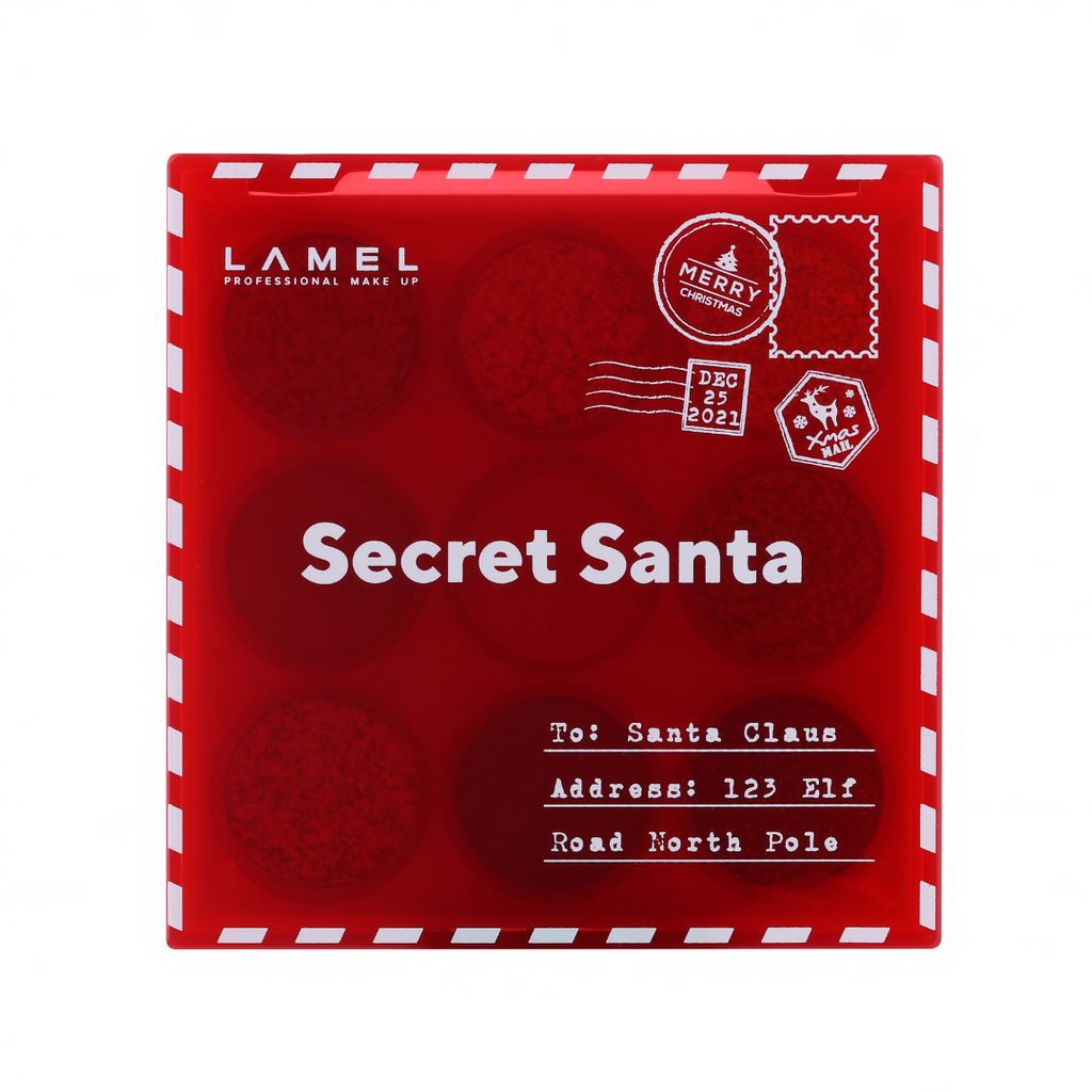 -20% Lamel Палетка теней Secret Santa № 401 полуночный аметист