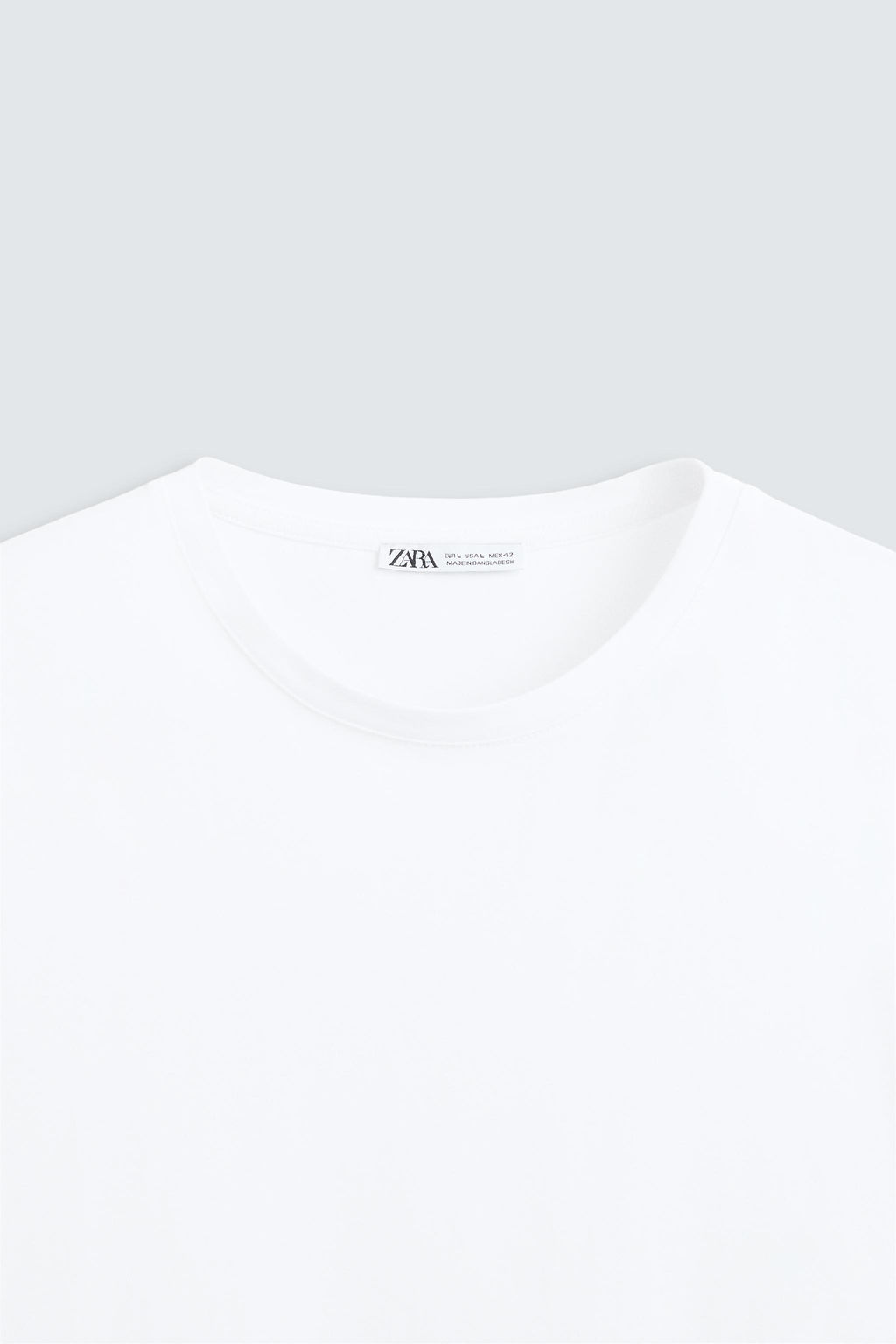 BASIC SLIM FIT T-SHIRT - Zara фото 8