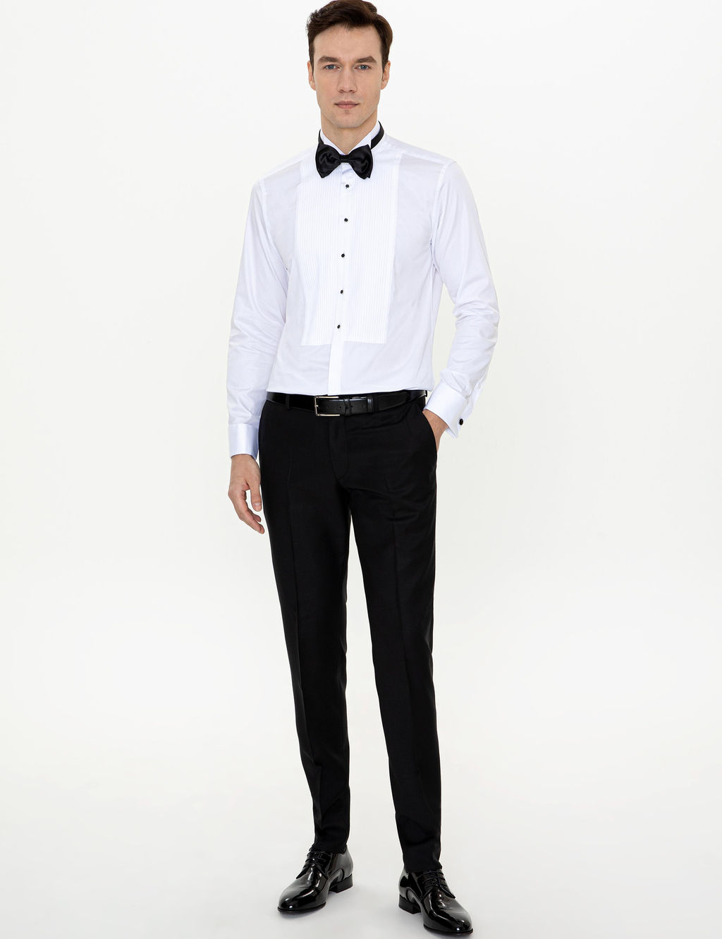 Beyaz Slim Fit Smokin G_mlek