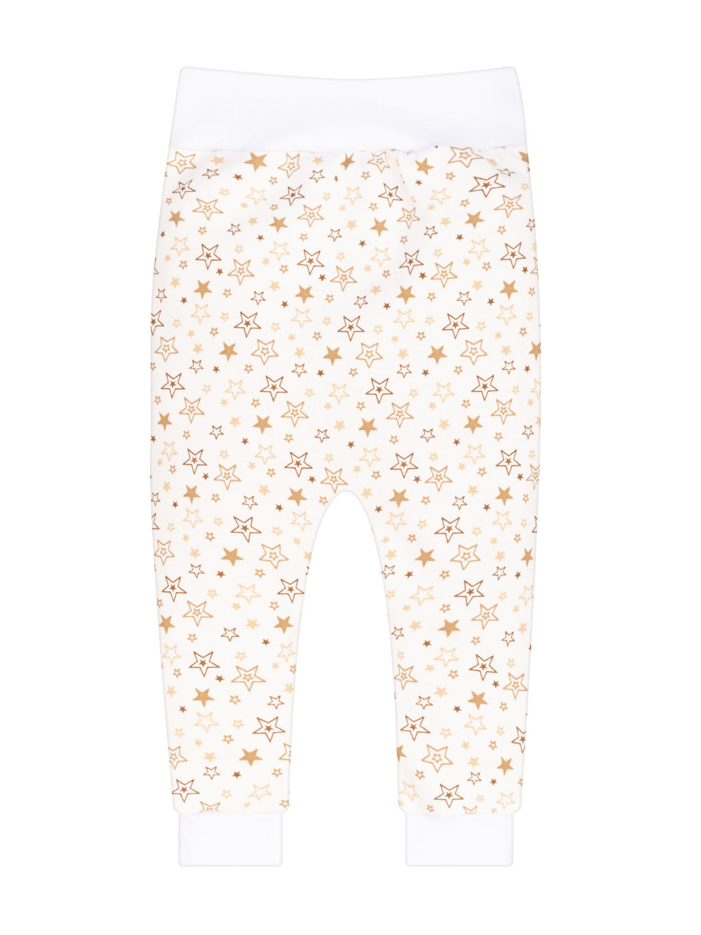 Ползункиштанишки короткие молочные принт звезды