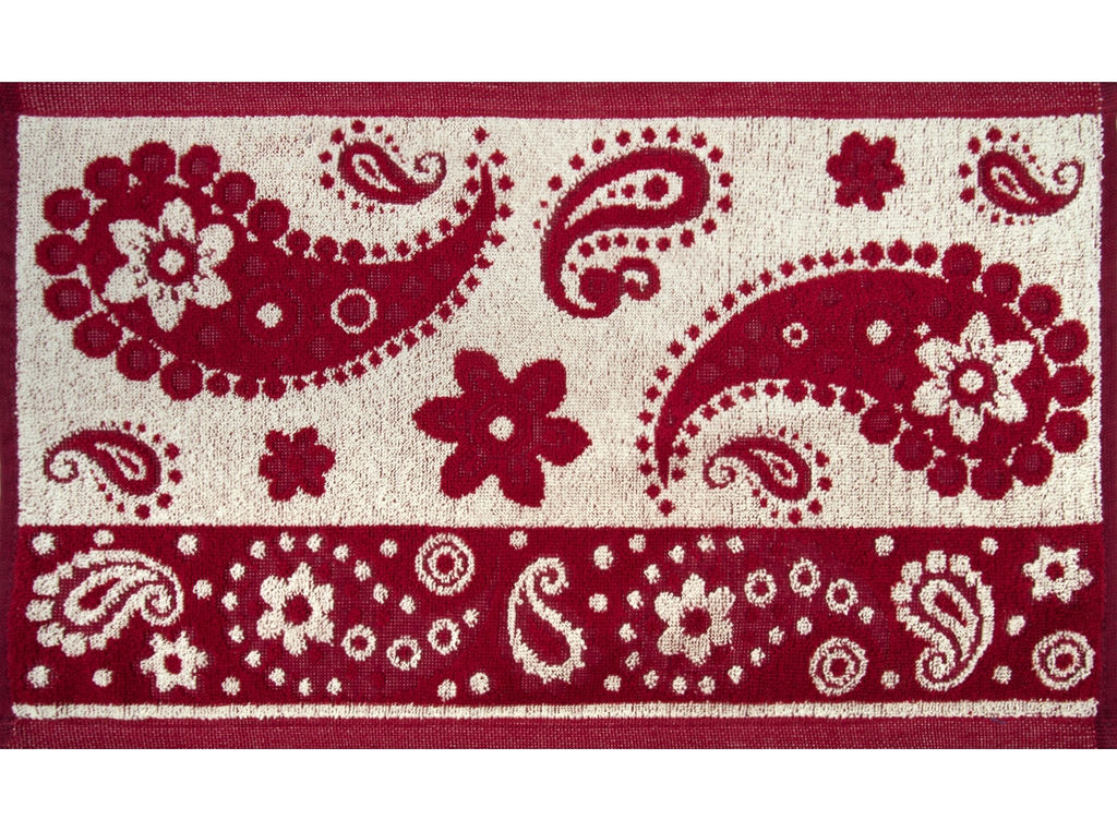 Полотенце махровое 1с105.413ж1 Ярмарка (бордо) 50х30 см