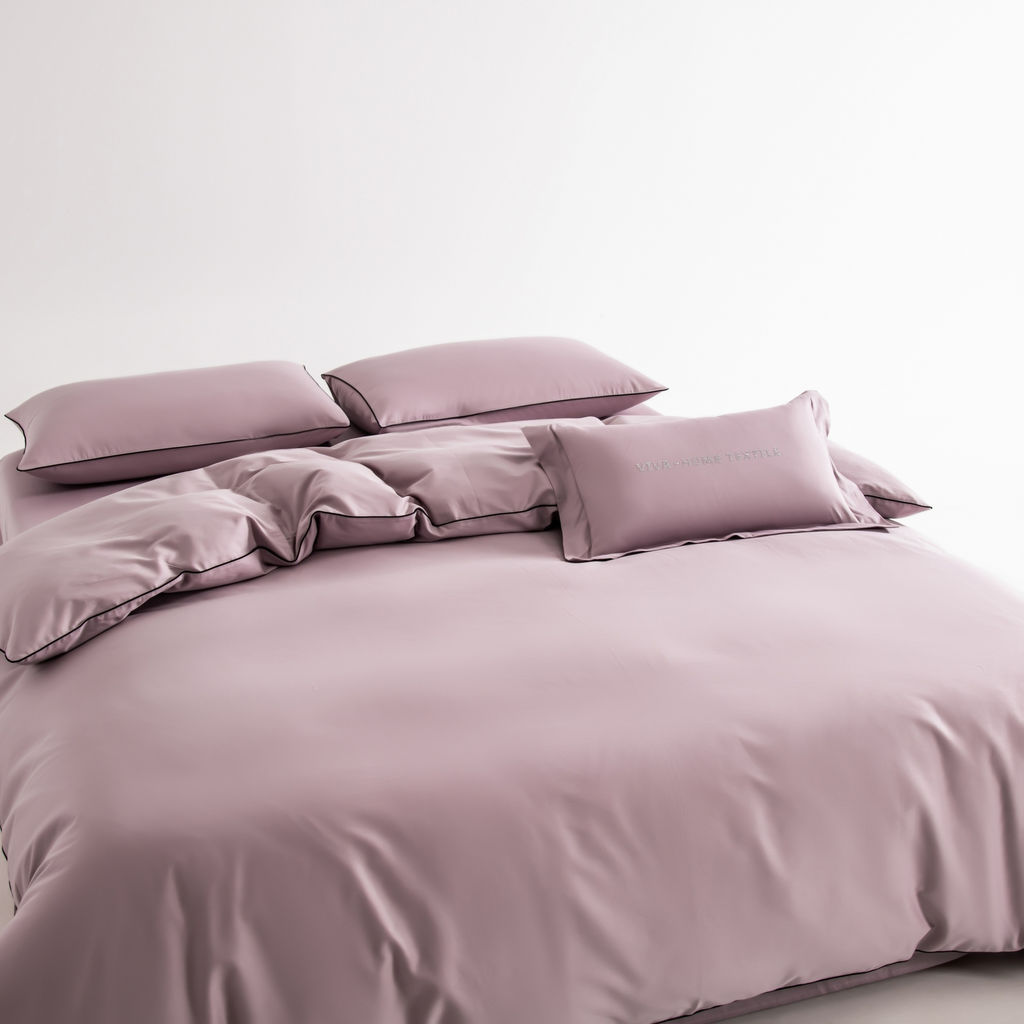 Комплект постельного белья Однотонный Сатин Элитный на резинке OCER008 180*200*30;160*200*30;140*200*30 Евро 4 Наволочки