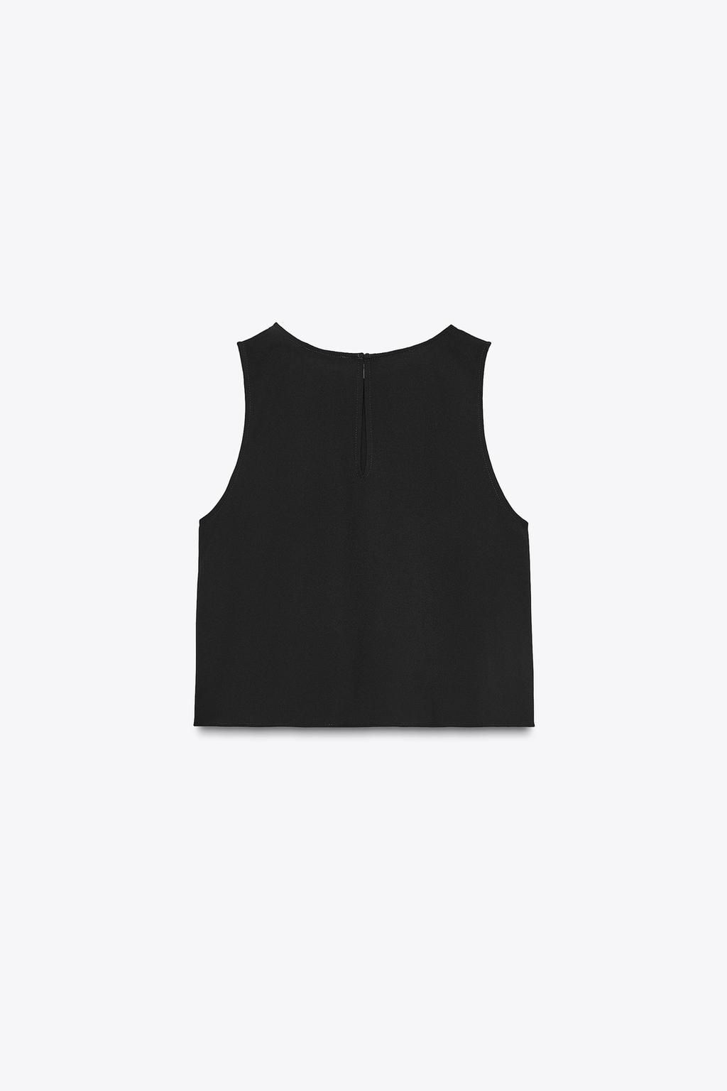 PIN TUCK TOP WITH HARDWARE - Zara фото 8