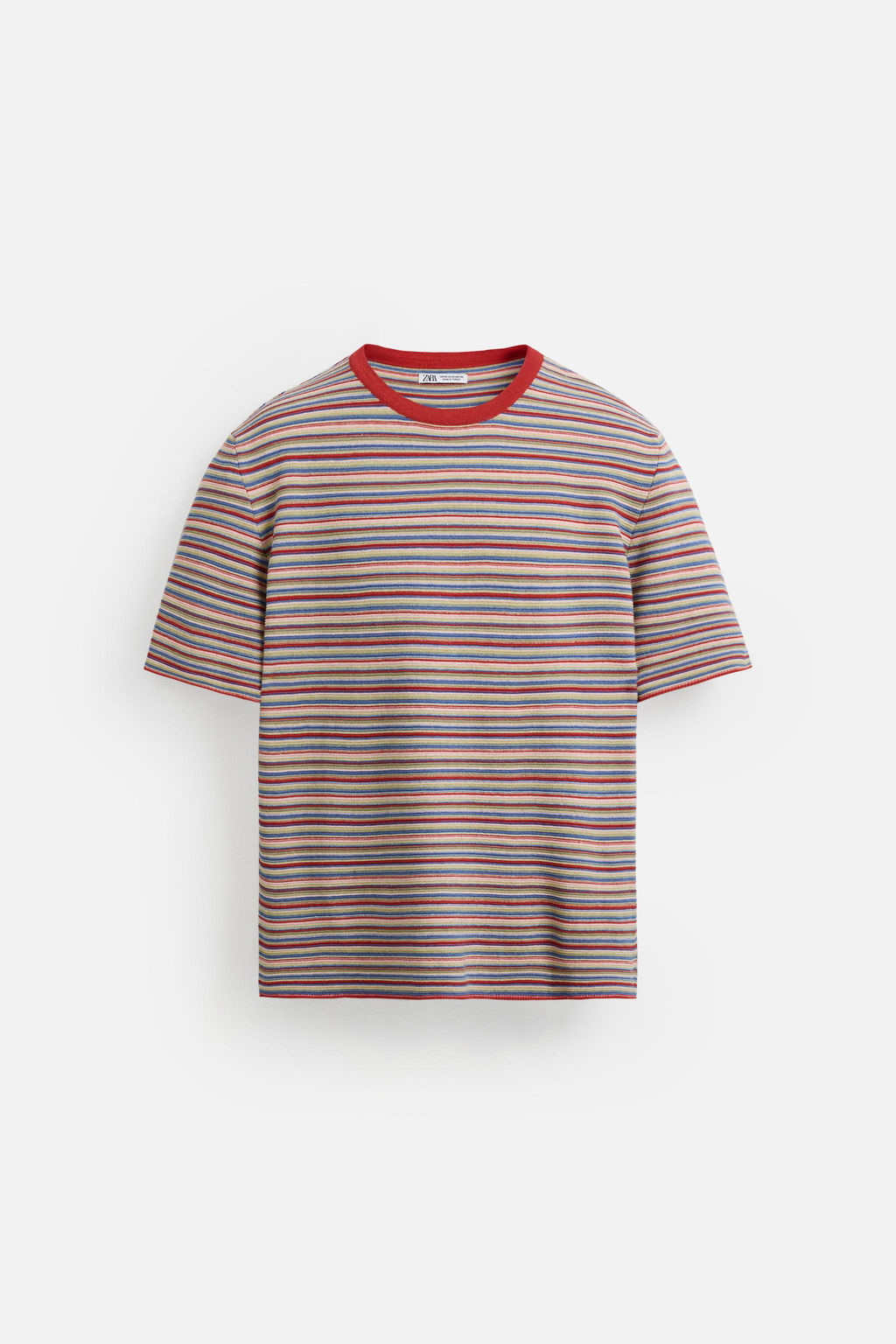 STRIPED KNIT T-SHIRT - Zara фото 7