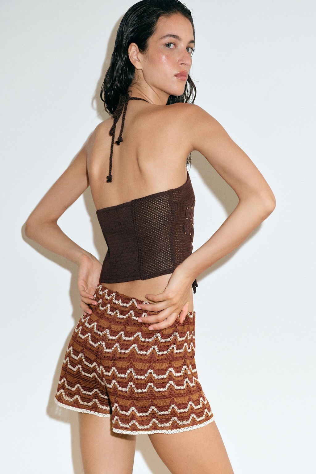 SHORTS CROCHET / Terracota - Zara фото 5