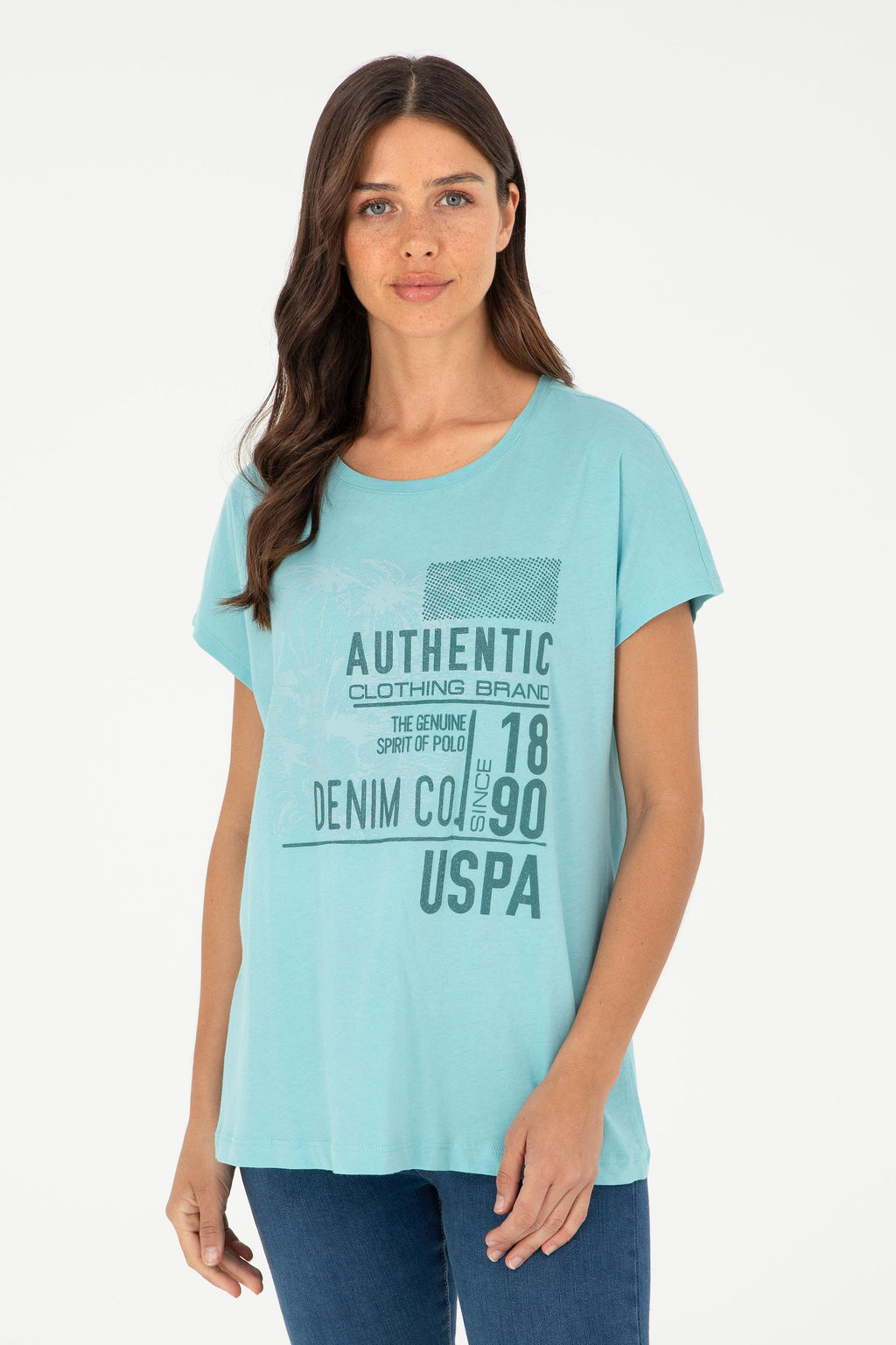 Женская мятная футболка Неожиданная скидка в корзине - U.s. polo assn фото 8
