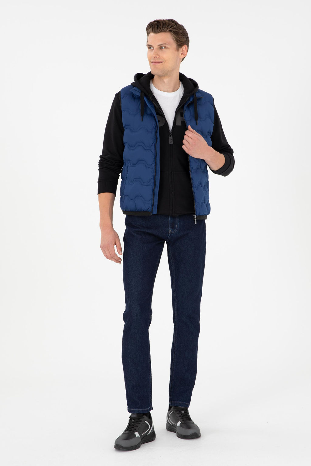 Мужской жилет цвета индиго - U.s. polo assn фото 4