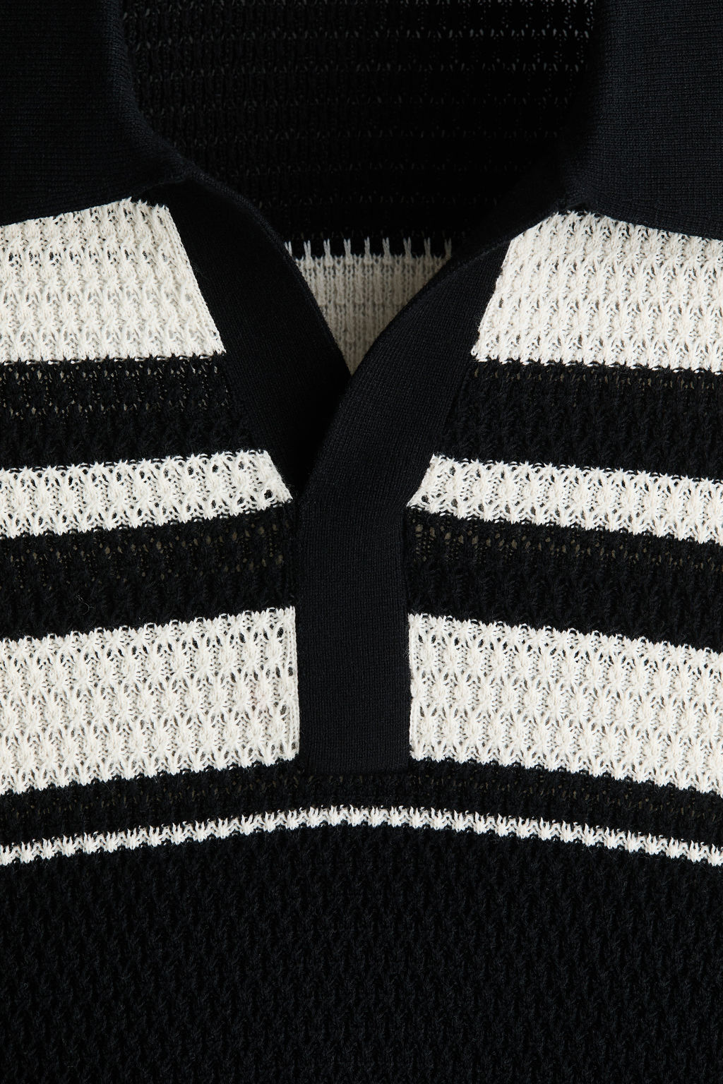 Polo en punto pointelle Regular Fit - H&m фото 7