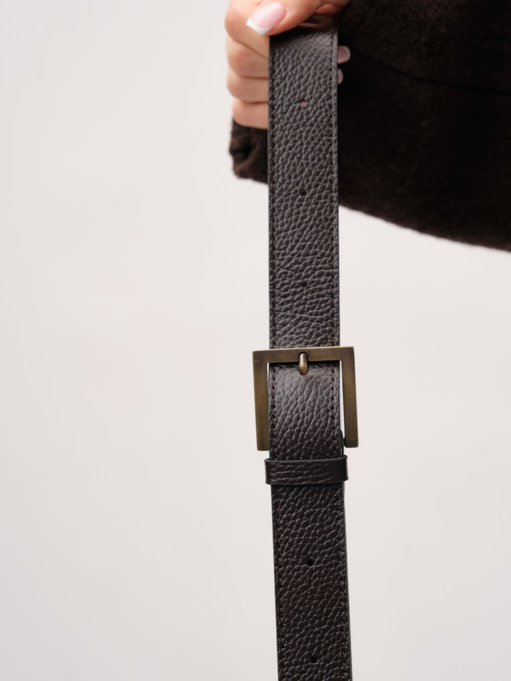 Замшевая сумка Mosaic DBR 31376 черный каштан фото 9