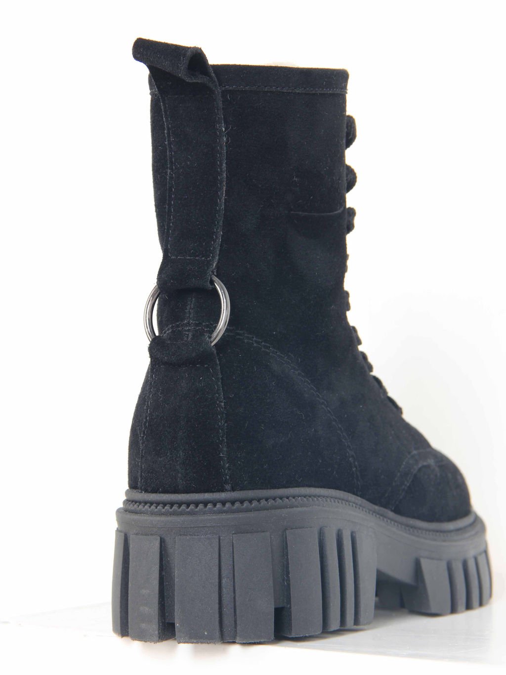 Ботинки 329.21153bl. черный замша/Байка