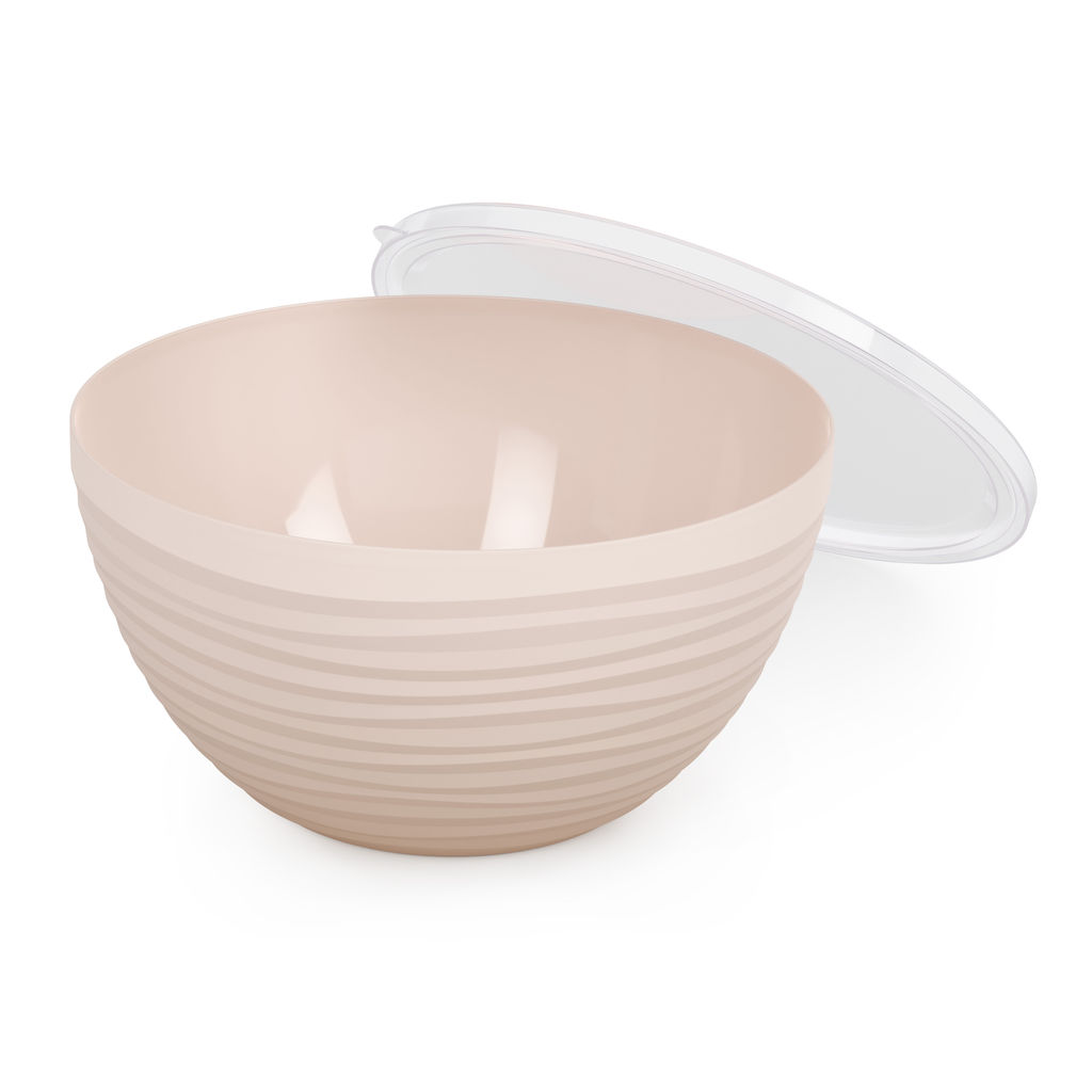 Миска с крышкой "Оазис" п/эт. 2,5л (бежевый)