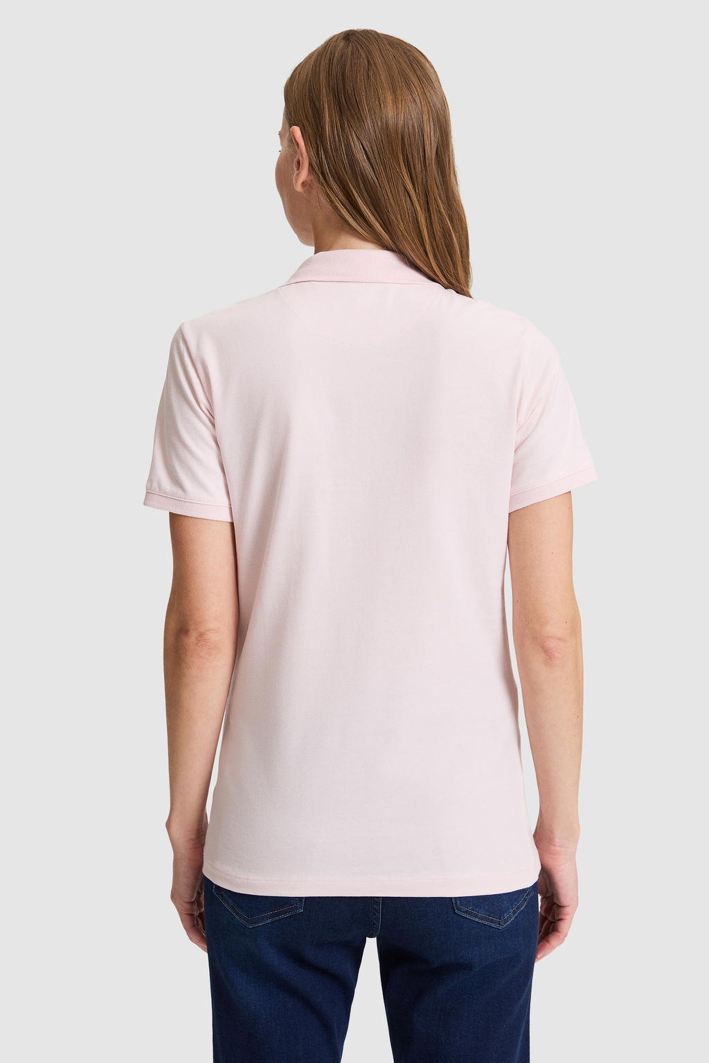 Kad_n A__k Pembe Polo Yaka Basic Ti__rt - U.s. polo assn фото 5