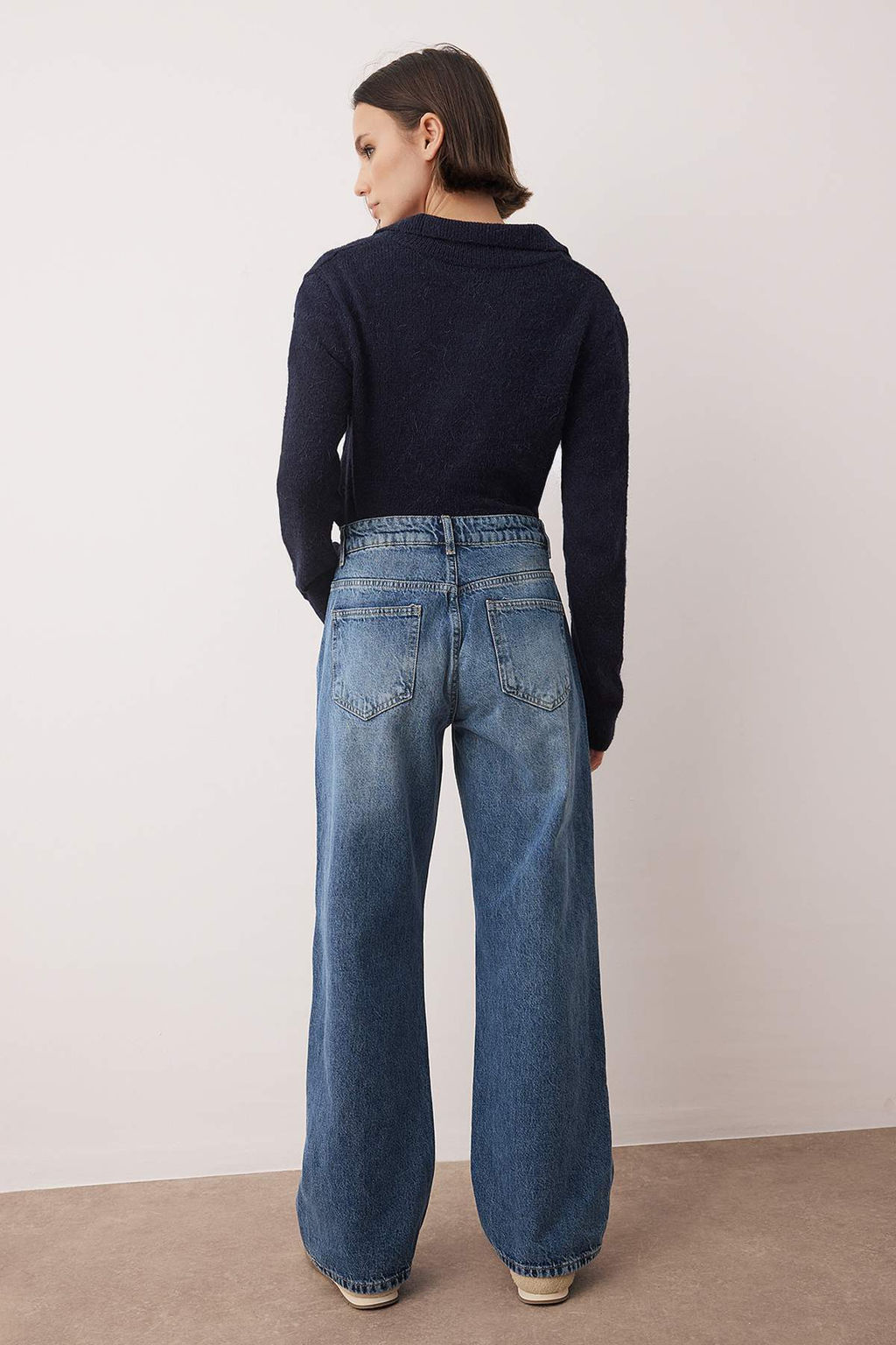 Mavi Yuksek Bel Baggy Jeans TWOAW26JE00129 - Trendyolmilla фото 7