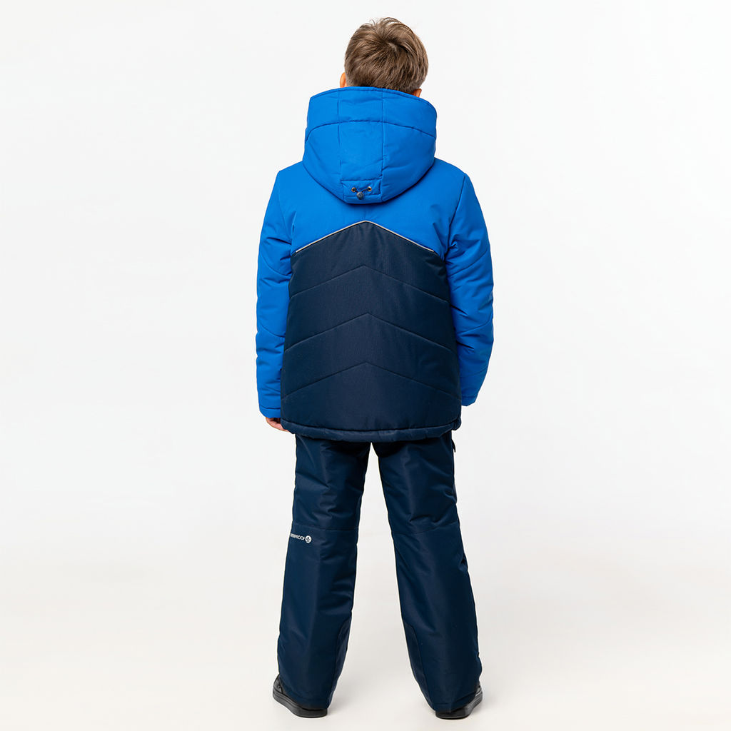 RODOS Утеплённый костюм для мальчика зима М-228д Синий/Васильковый  фото 3