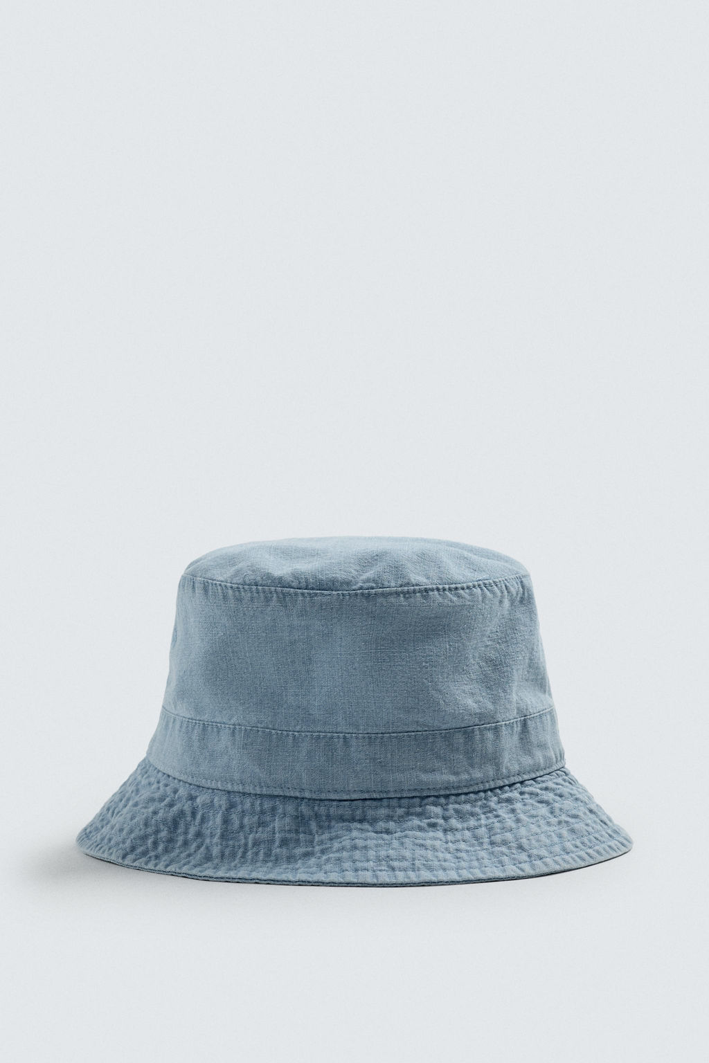 SOMBRERO BUCKET CHAMBRAY ALGOD?N / Azul claro - Zara фото 3