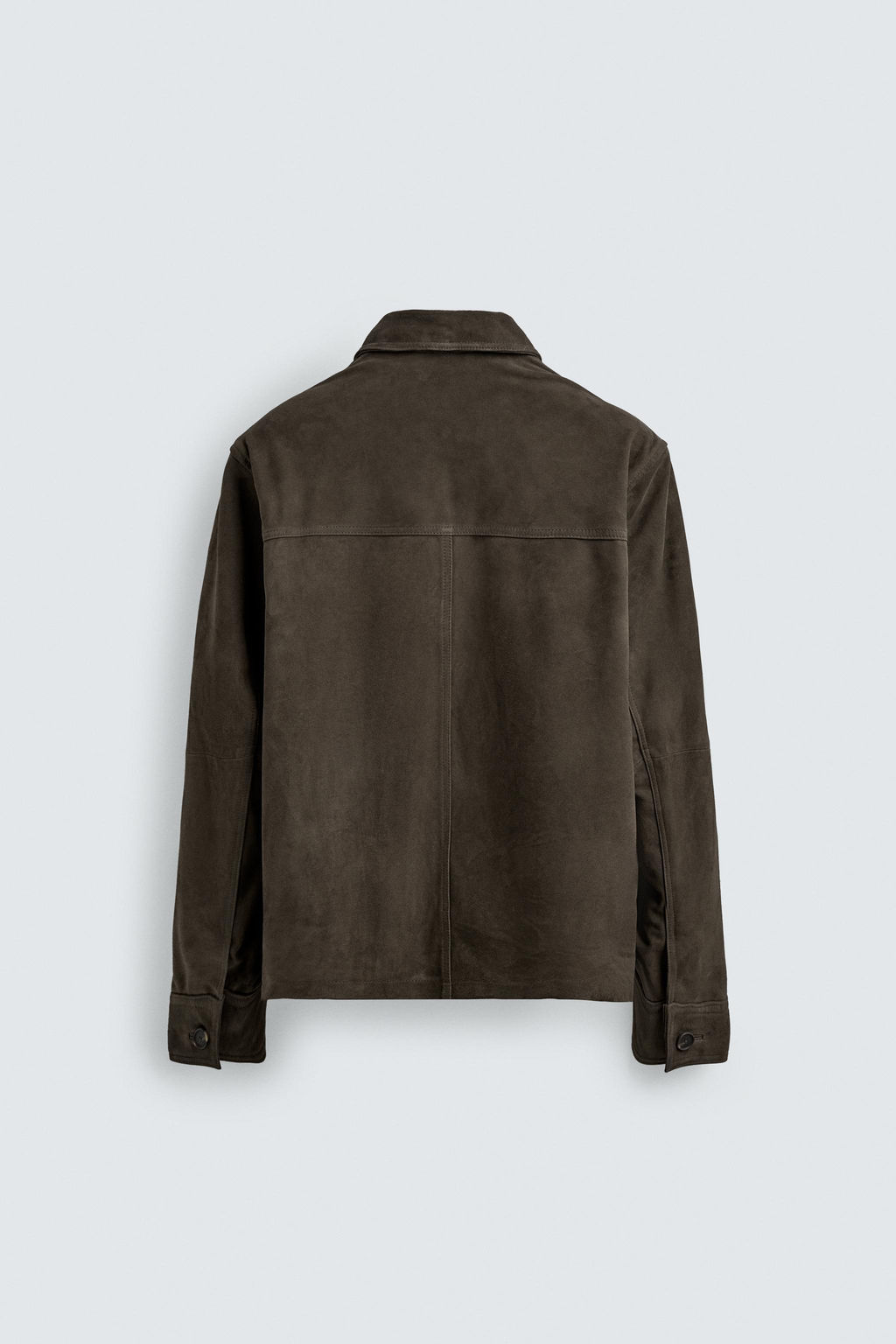 CAZADORA REGULAR FIT PIEL ANTE / Marr?n - Zara фото 8