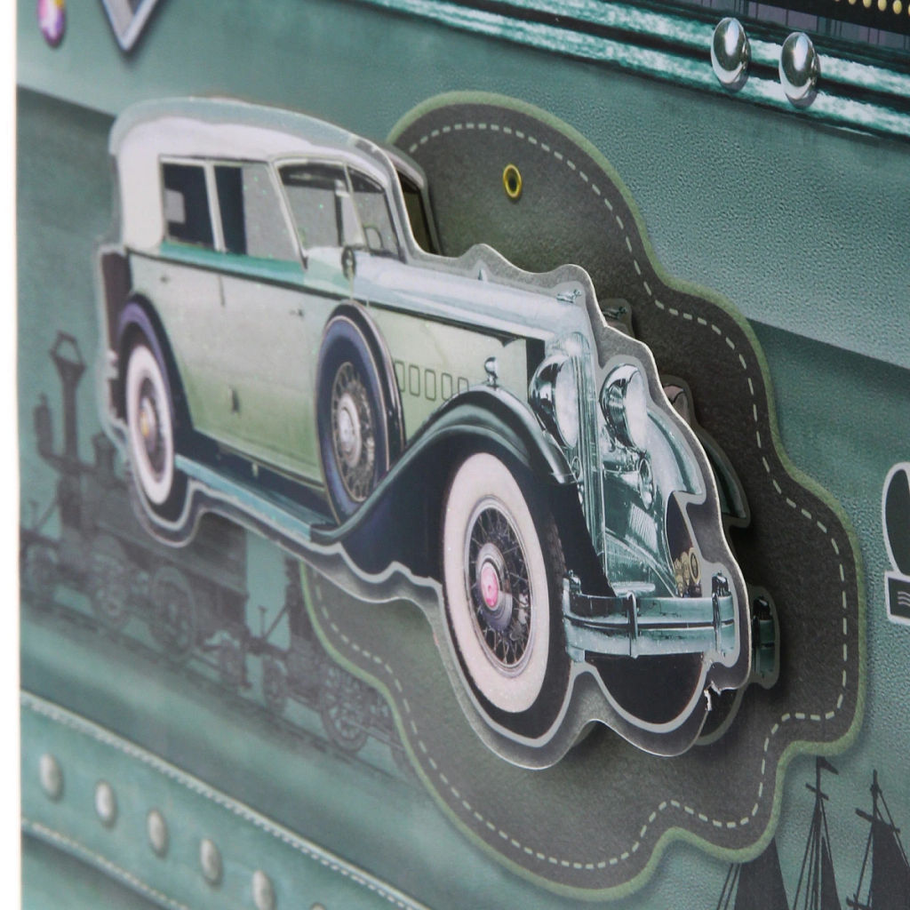 Цена за 12 шт. Пакет подарочный "Винтаж" 31*42*12 см, микс