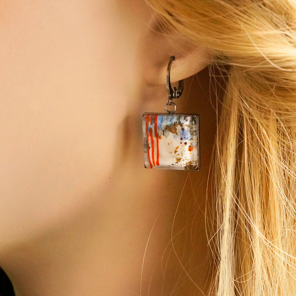 Серьги из муранского стекла RHYTHM LS2105 - Vloes фото 4