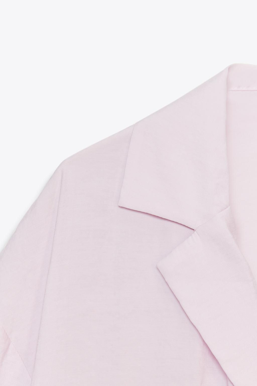 FLOWING SHIRT WITH POCKET - Zara фото 7