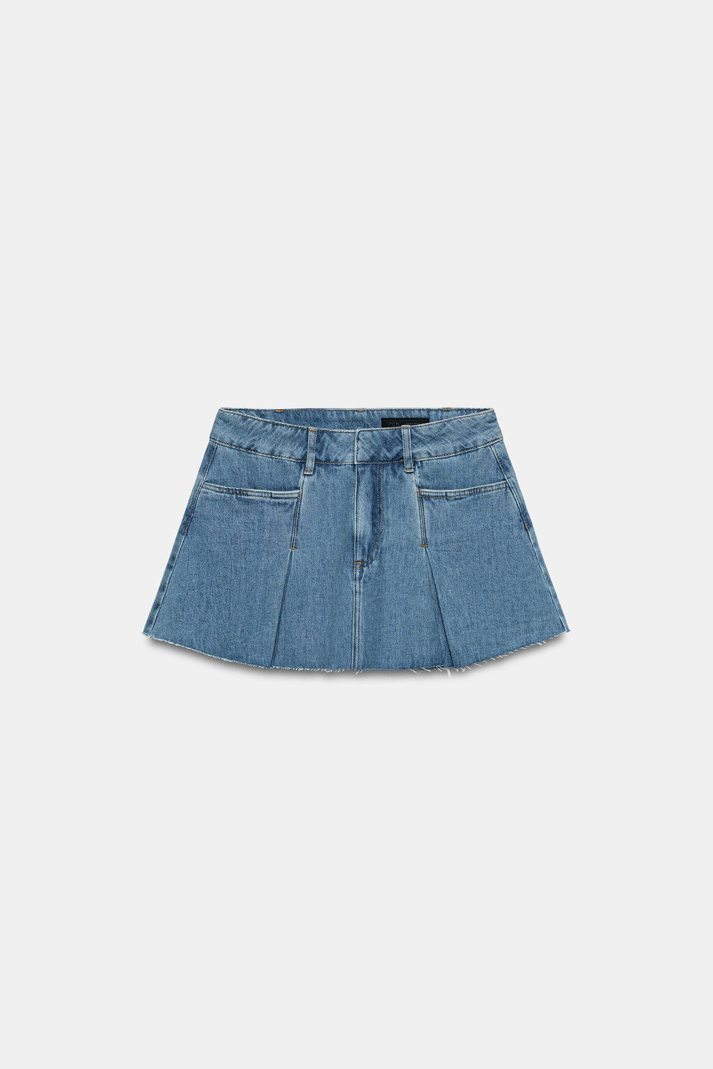 FALDA CORTA DENIM ZW COLLECTION / Azul - Zara фото 6
