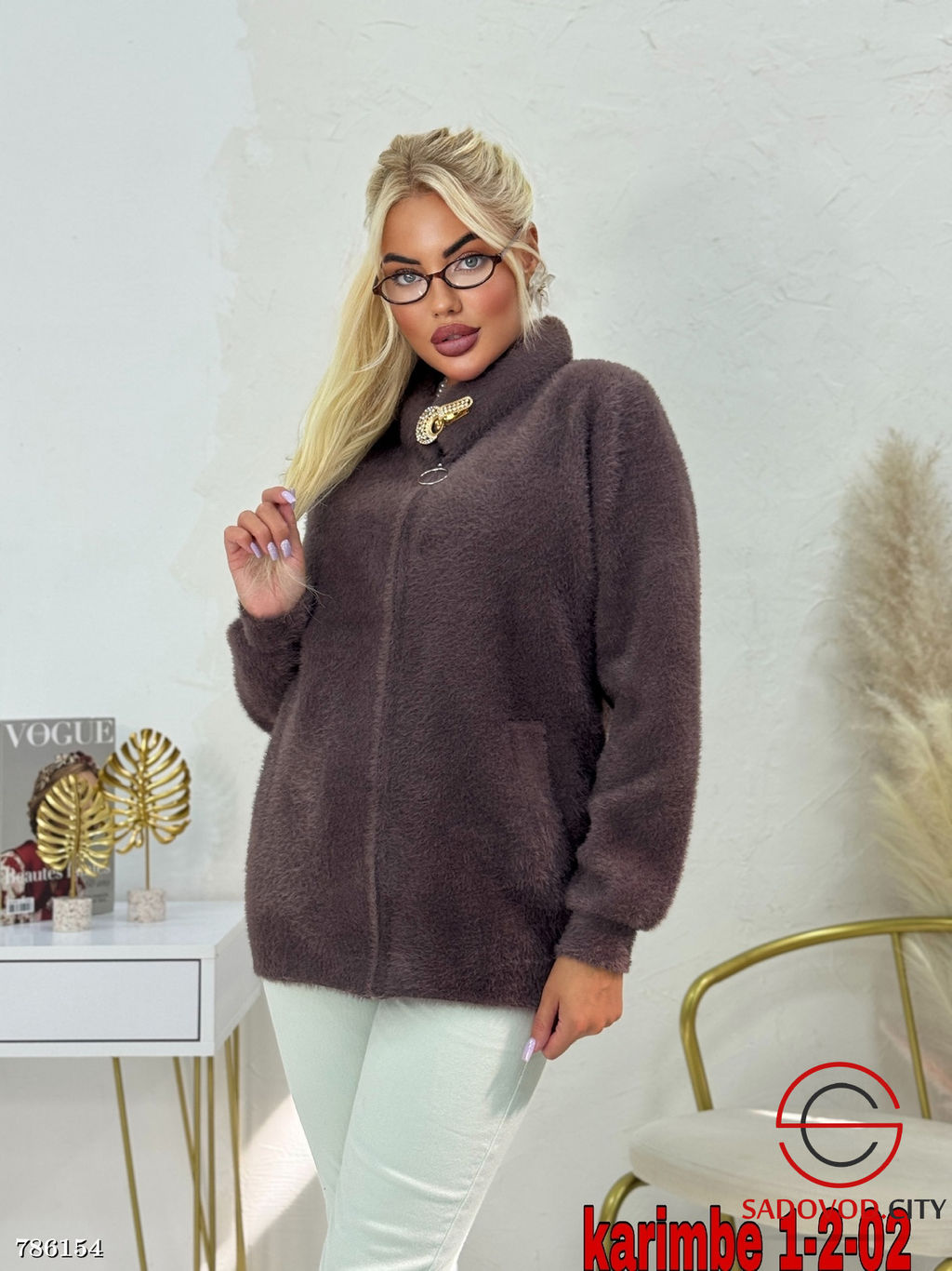 Кардиган с застежкой на вортнике - Bruno фото 3