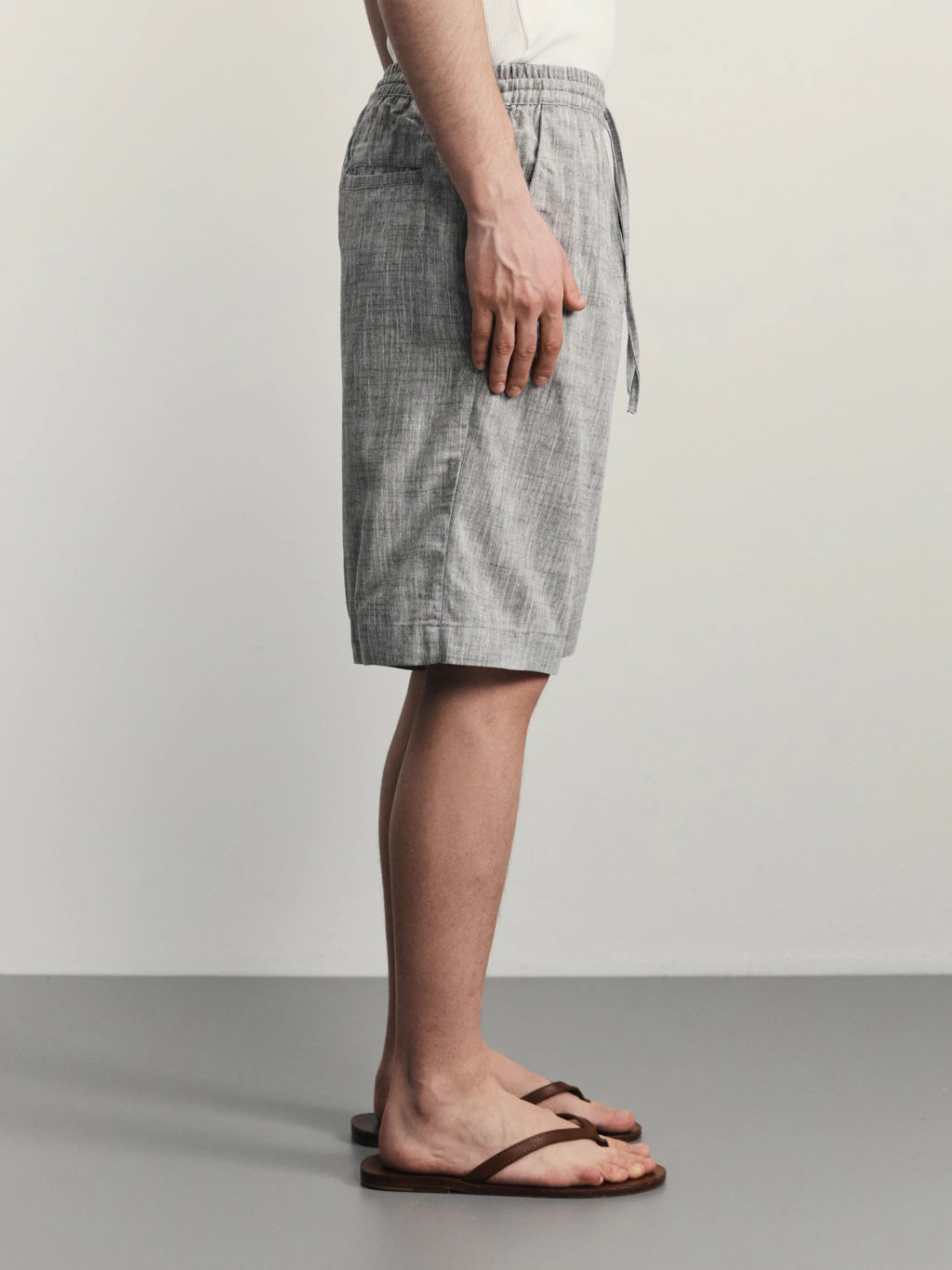 Шорты relax fit со льном / Zarina  фото 4