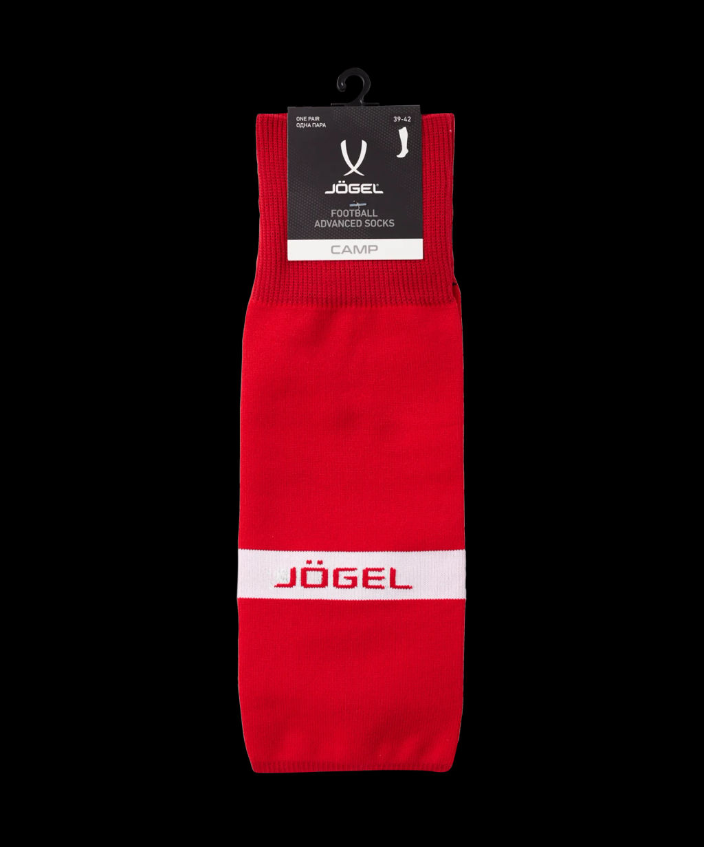 Гетры футбольные JOGEL CAMP ADVANCED SOCKS, красный/белый