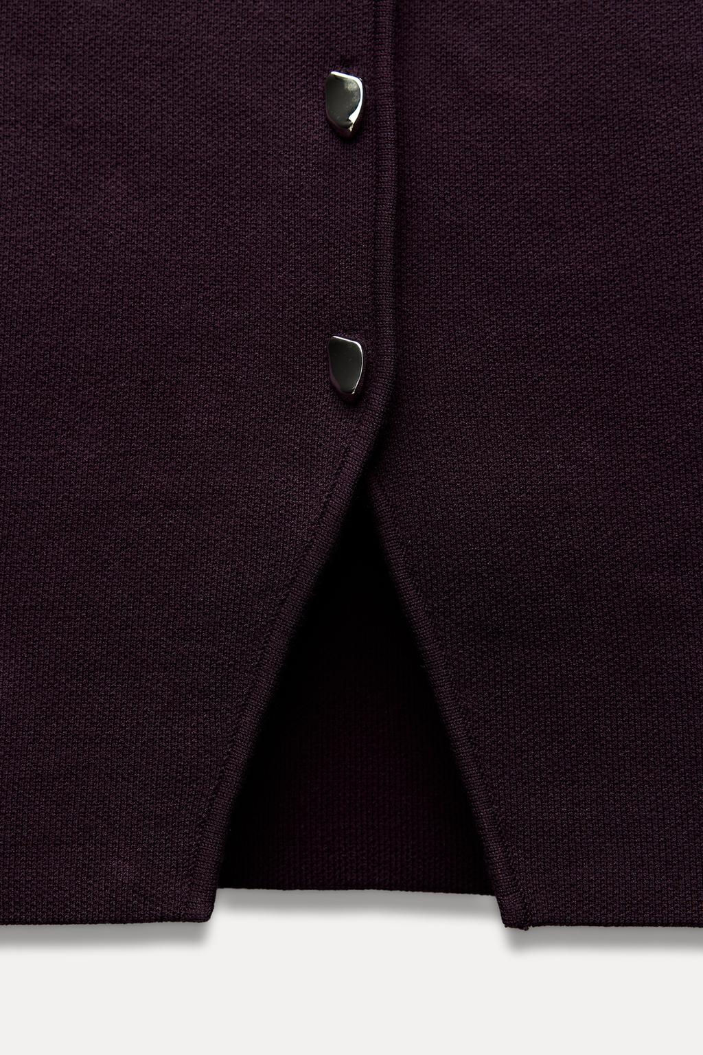 BUTTONED KNIT VEST TOP - Zara фото 32