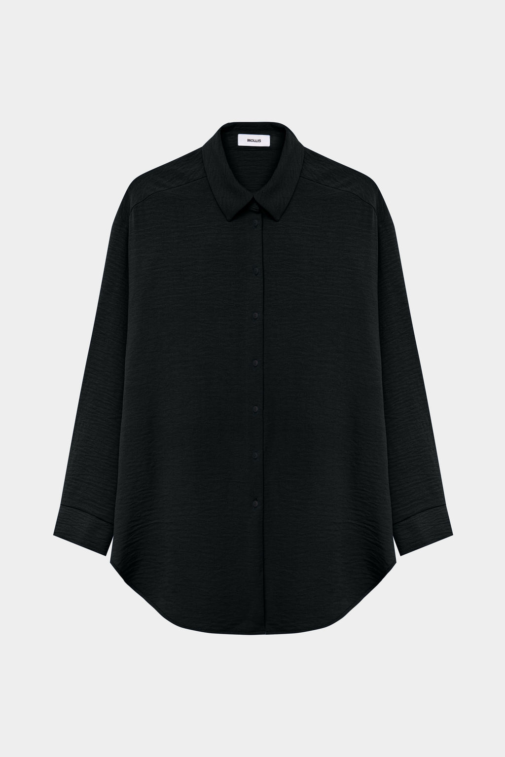 Рубашка оверсайз из жатого хлопка - Mollis фото 7