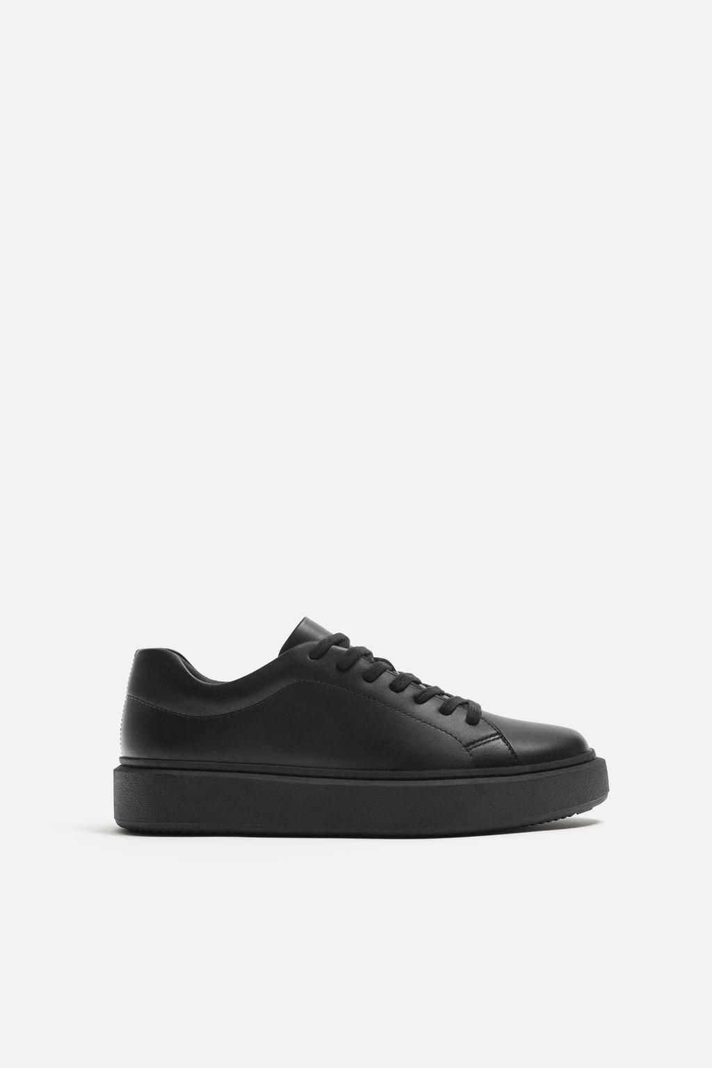 CHUNKY LEATHER SNEAKERS - Zara фото 9