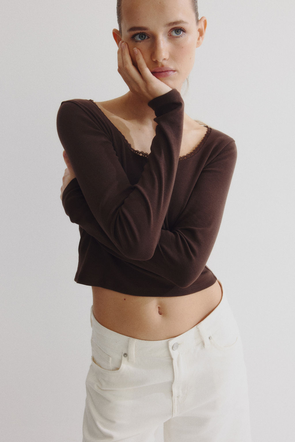 Top con escote en U - H&m фото 5