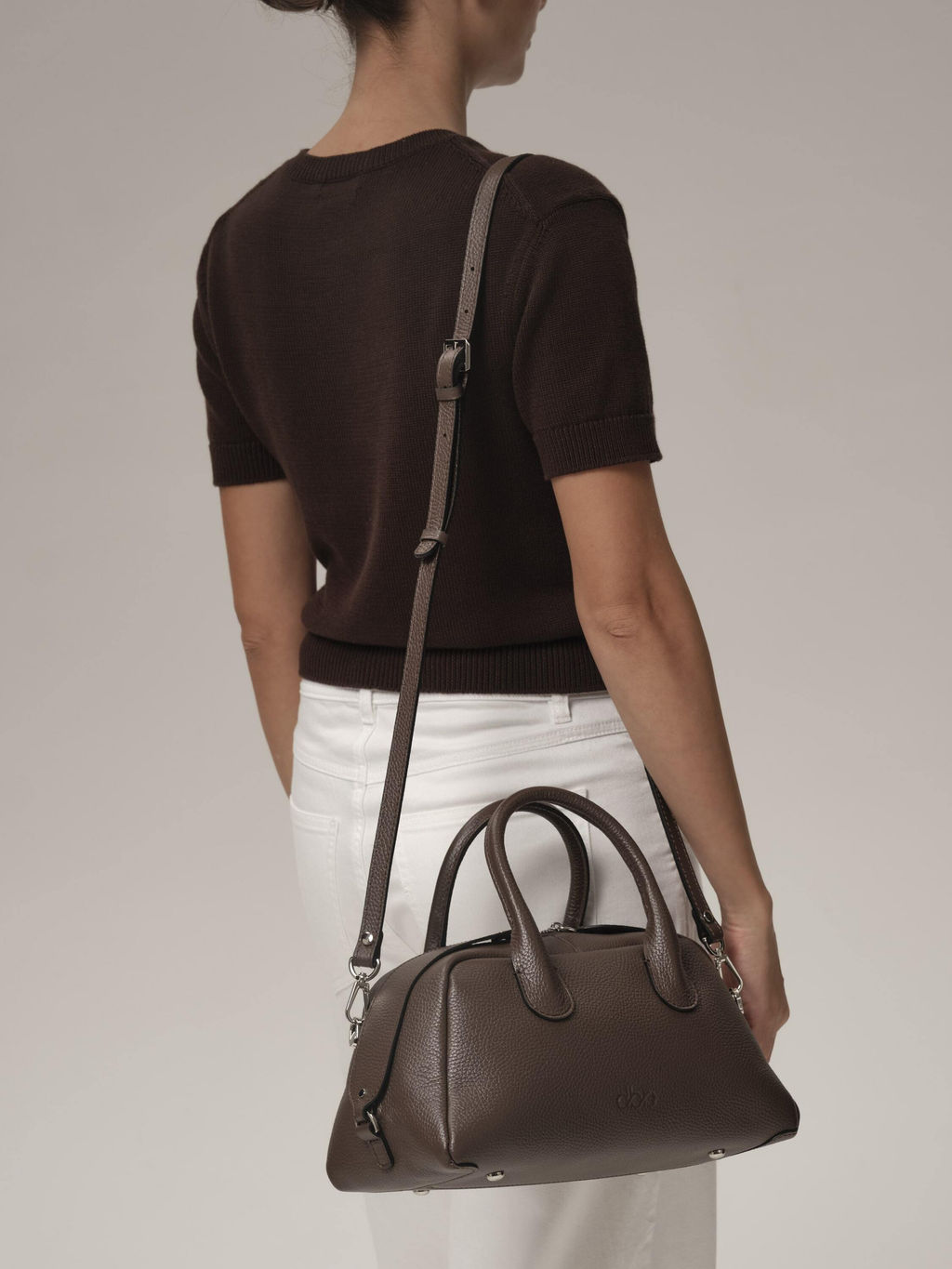 Кожаная сумка Kandys DBR 31206 коричневый торф  фото 2