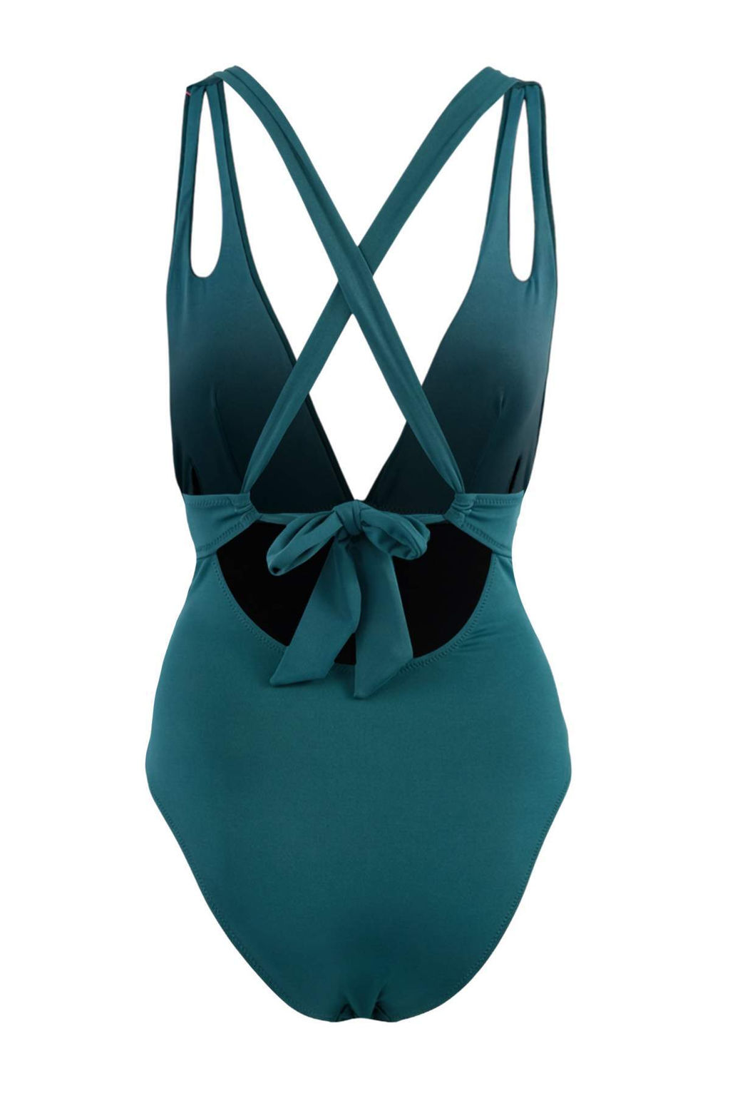 Petrol Derin V Yaka Kapl? Cut Out Detayl? Regular Mayo TBESS26MA00023