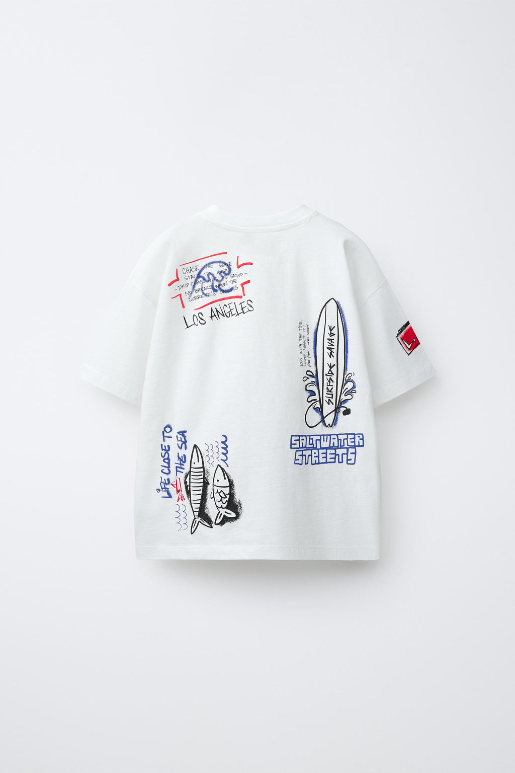 CAMISETA ESTAMPADO / Blanco - Zara фото 2