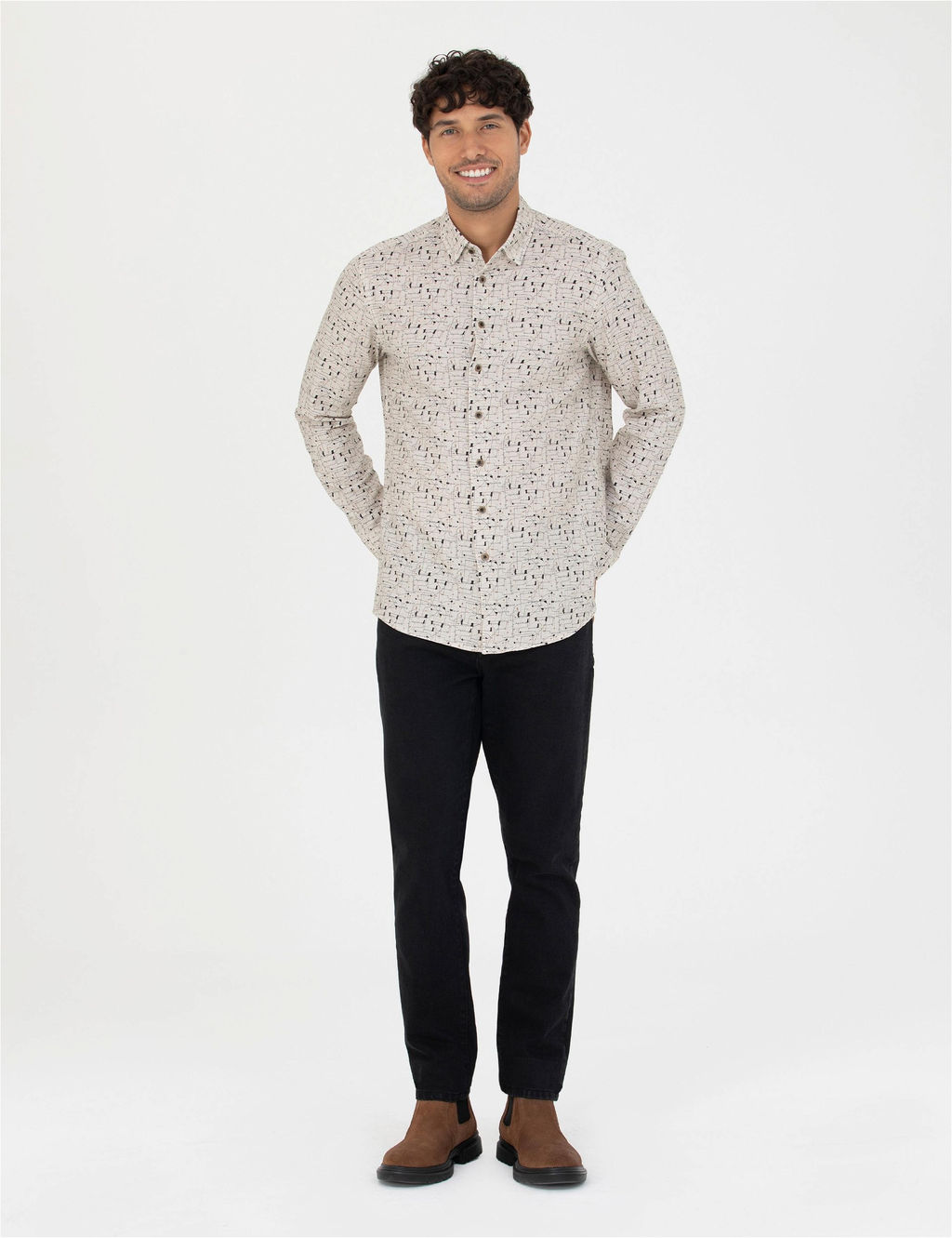 Siyah Slim Fit Jean Pantolon