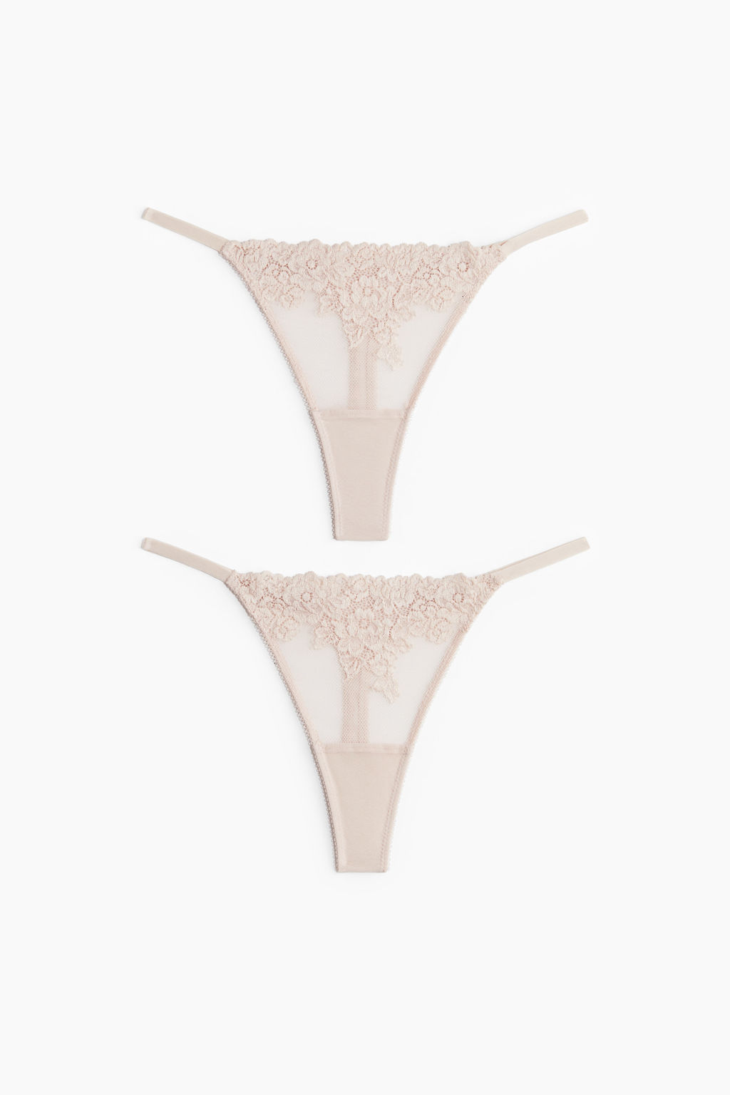 Pack de 2 bragas thong de encaje - H&m фото 3