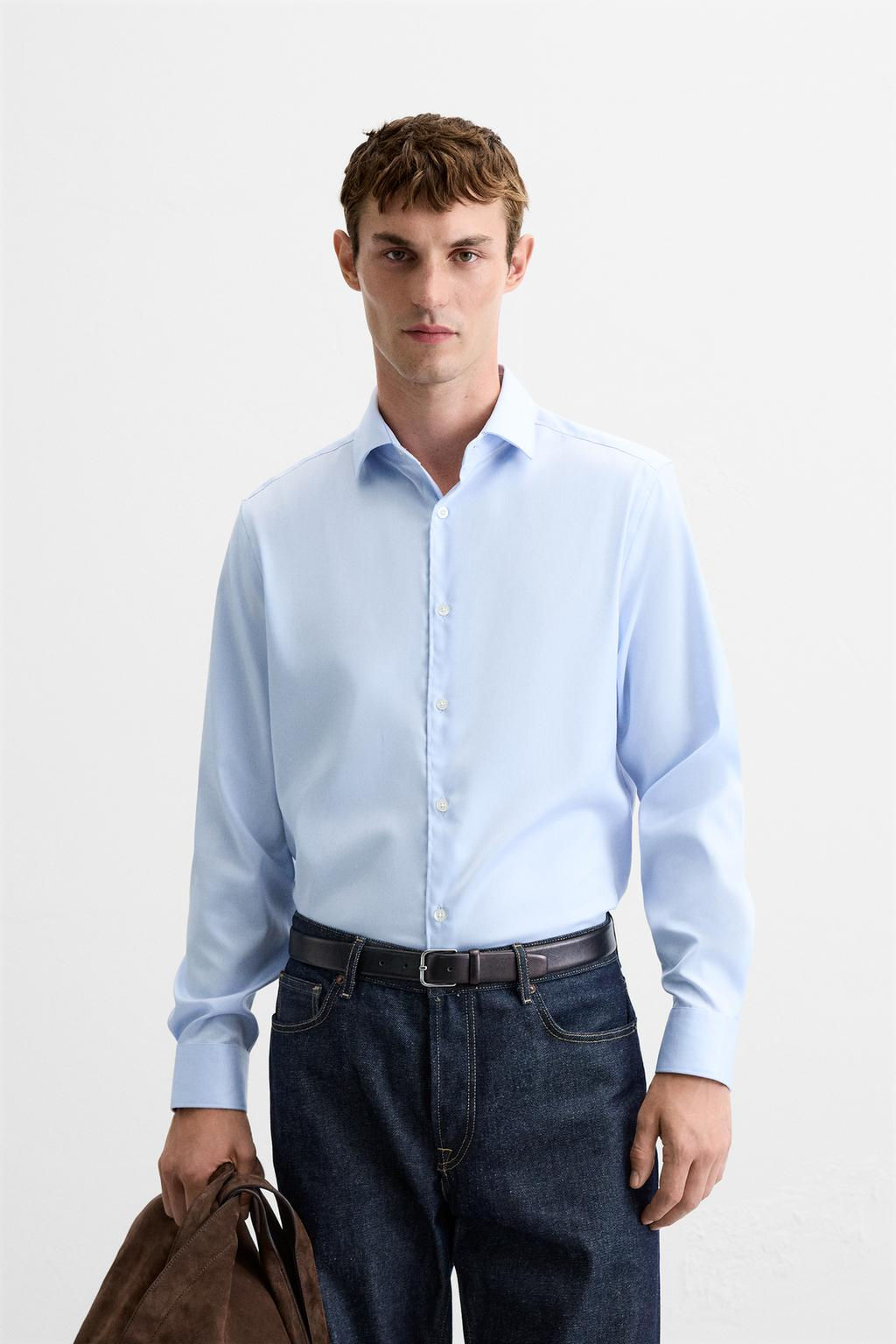 TEXTURED TWILL SHIRT - Zara фото 2