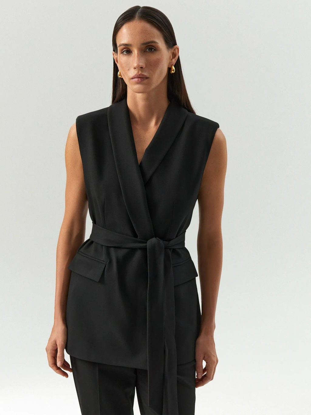 ЕМКА / Жилет с поясом - Emka фото 2