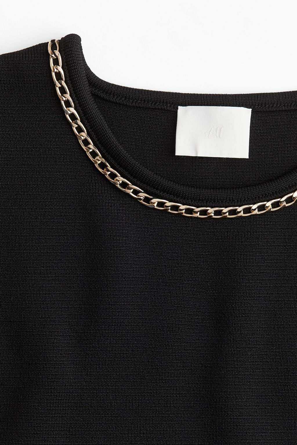 Top de punto con cadena decorativa - H&m фото 5