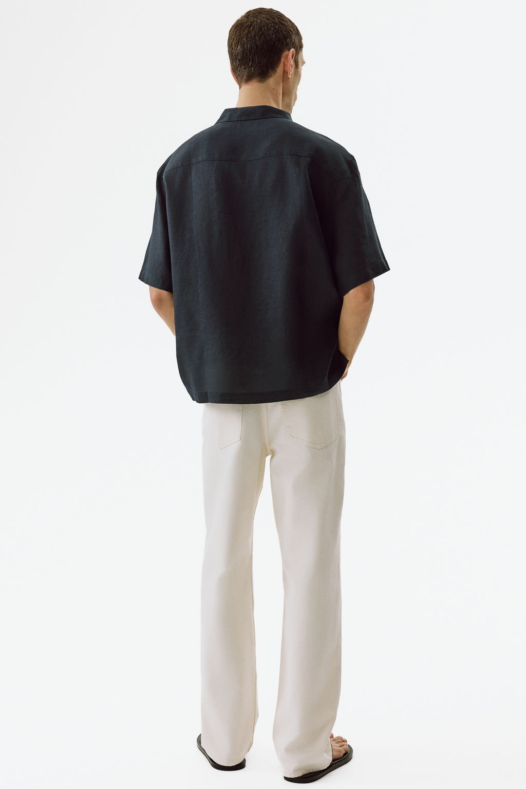 Camisa resort de lino Relaxed Fit - H&m фото 9